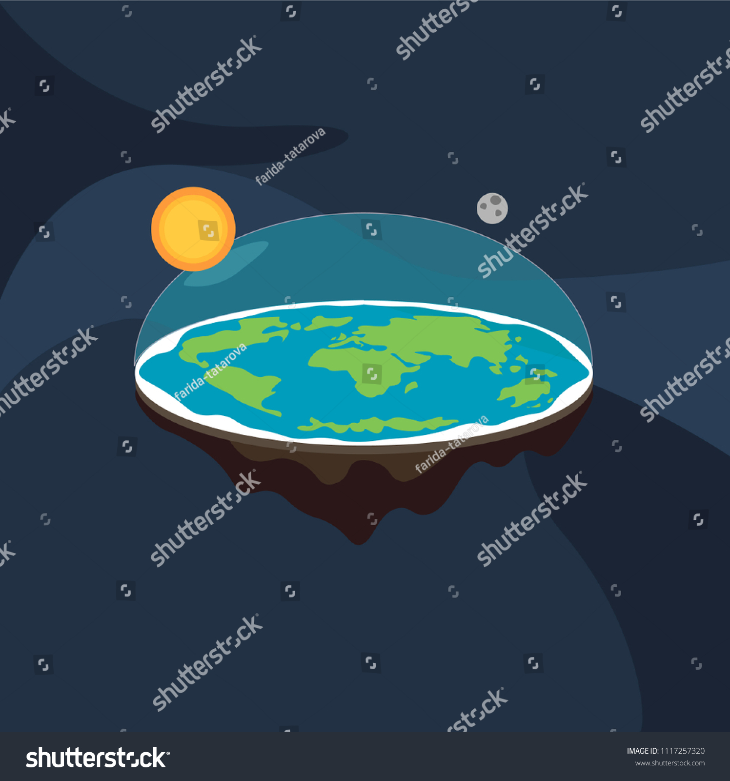 sun in flat earth