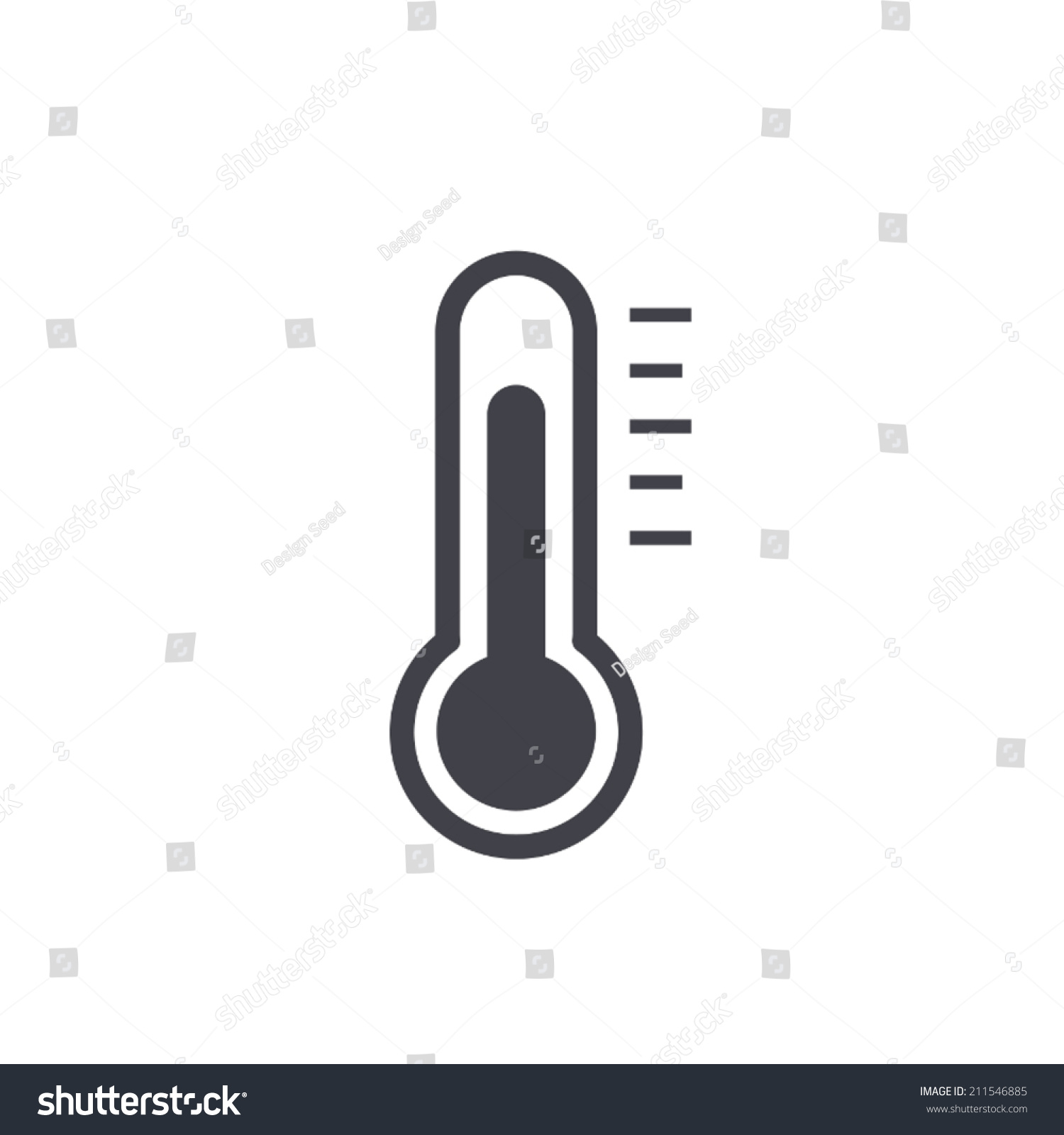 Thermometer Icon Vector Illustration Stock Vector (Royalty Free) 211546885