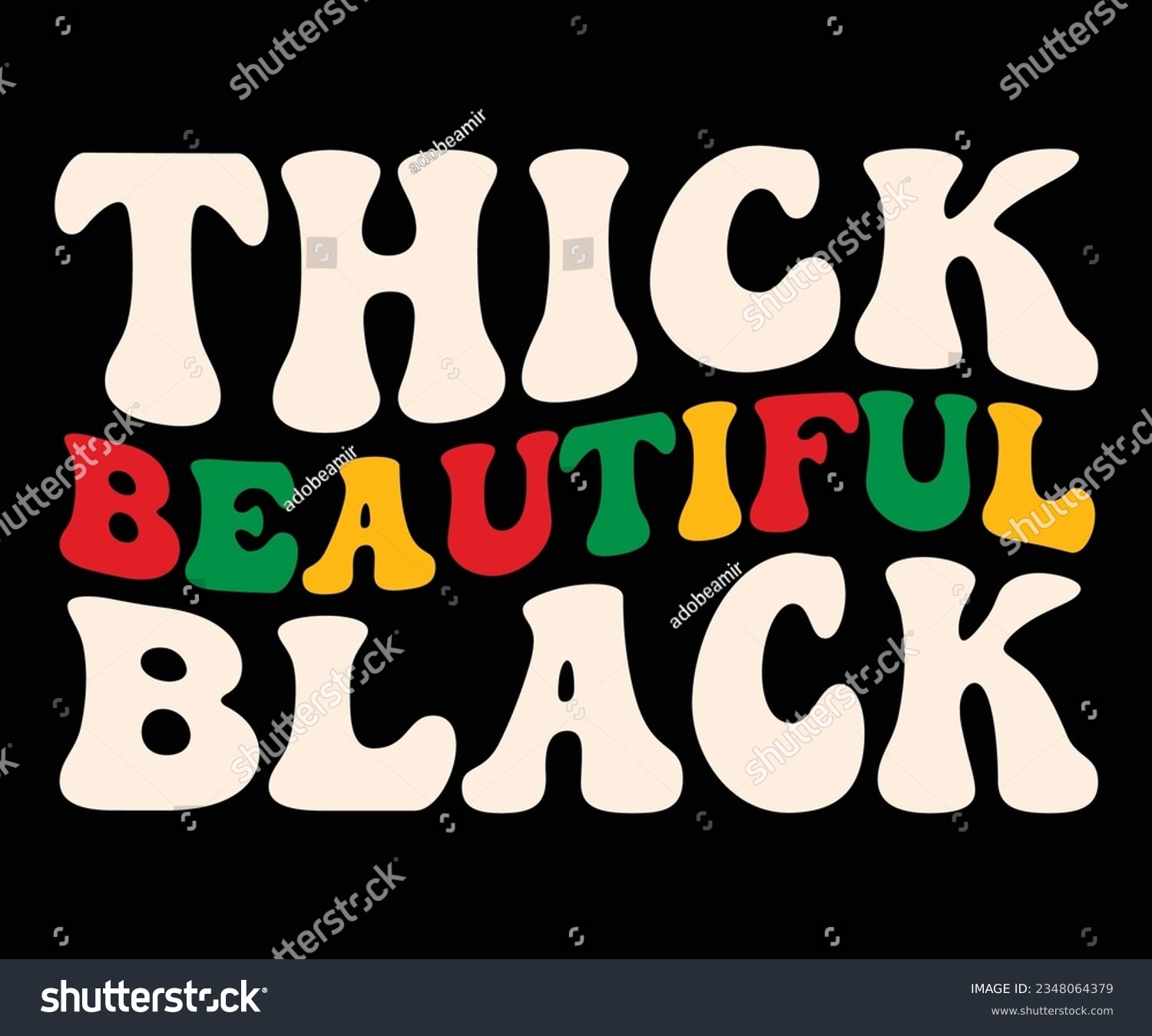 SVG of Thick Beautiful Black SVG, Black History Month SVG, Black History Quotes T-shirt, BHM T-shirt, African American Sayings, African American SVG File For Silhouette Cricut Cut Cutting svg