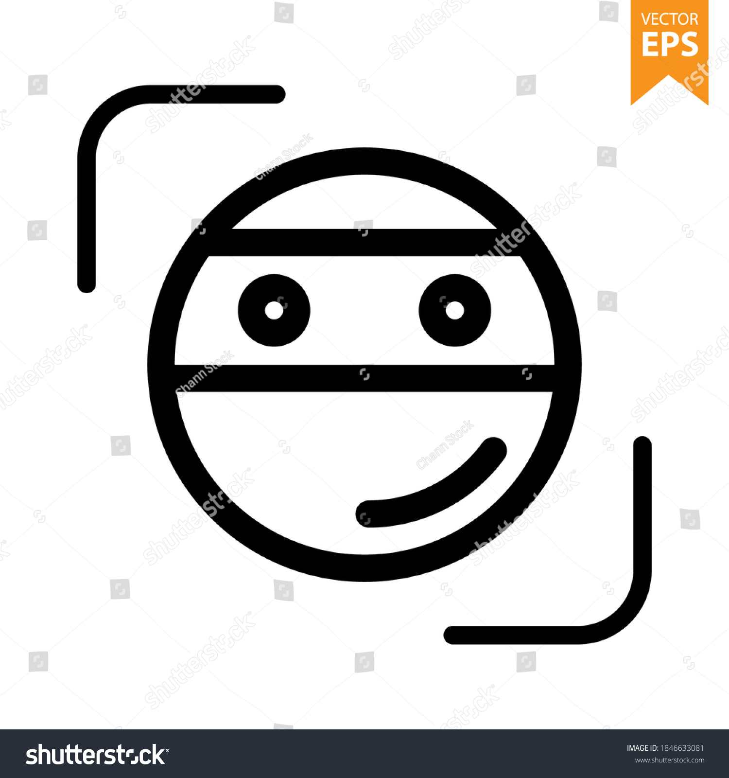 Thief Emoji Icon Emoticons Icon Vector Stock Vector (Royalty Free ...