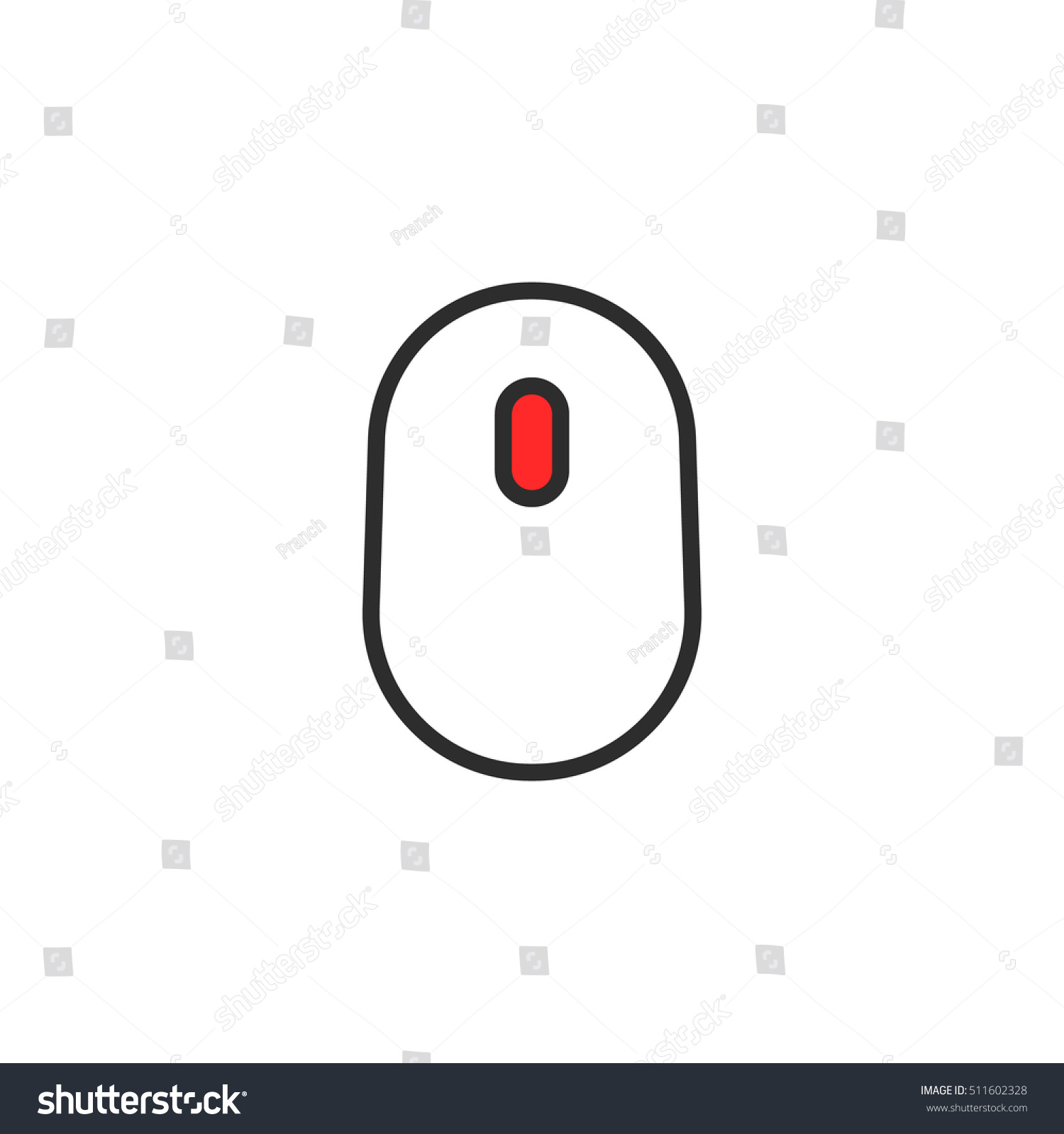 thin line simple black scroll icon stock vector royalty free