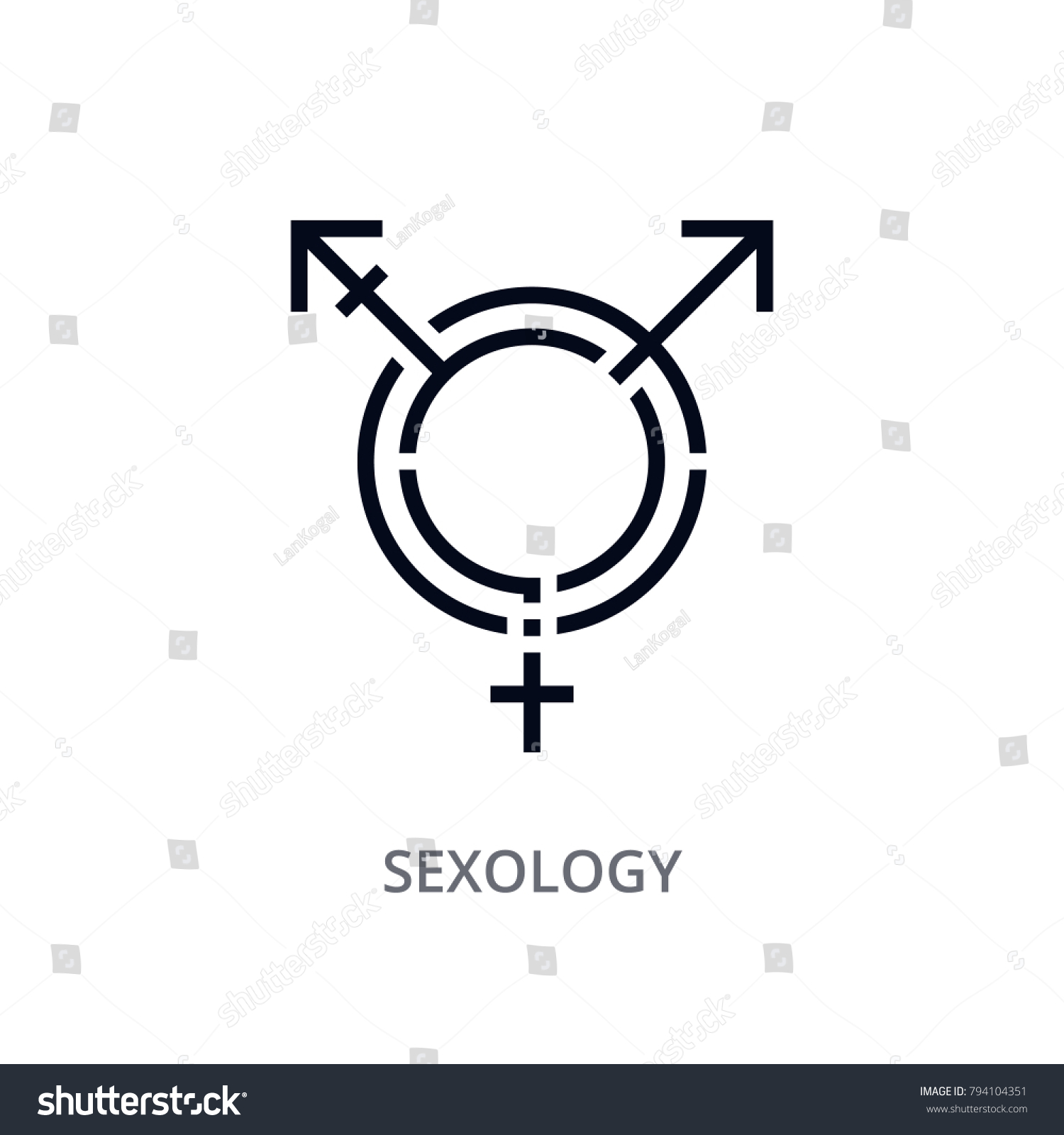 Thin Line Vector Sexology Icon Logo Vetor Stock Livre De Direitos 794104351 Shutterstock 2220