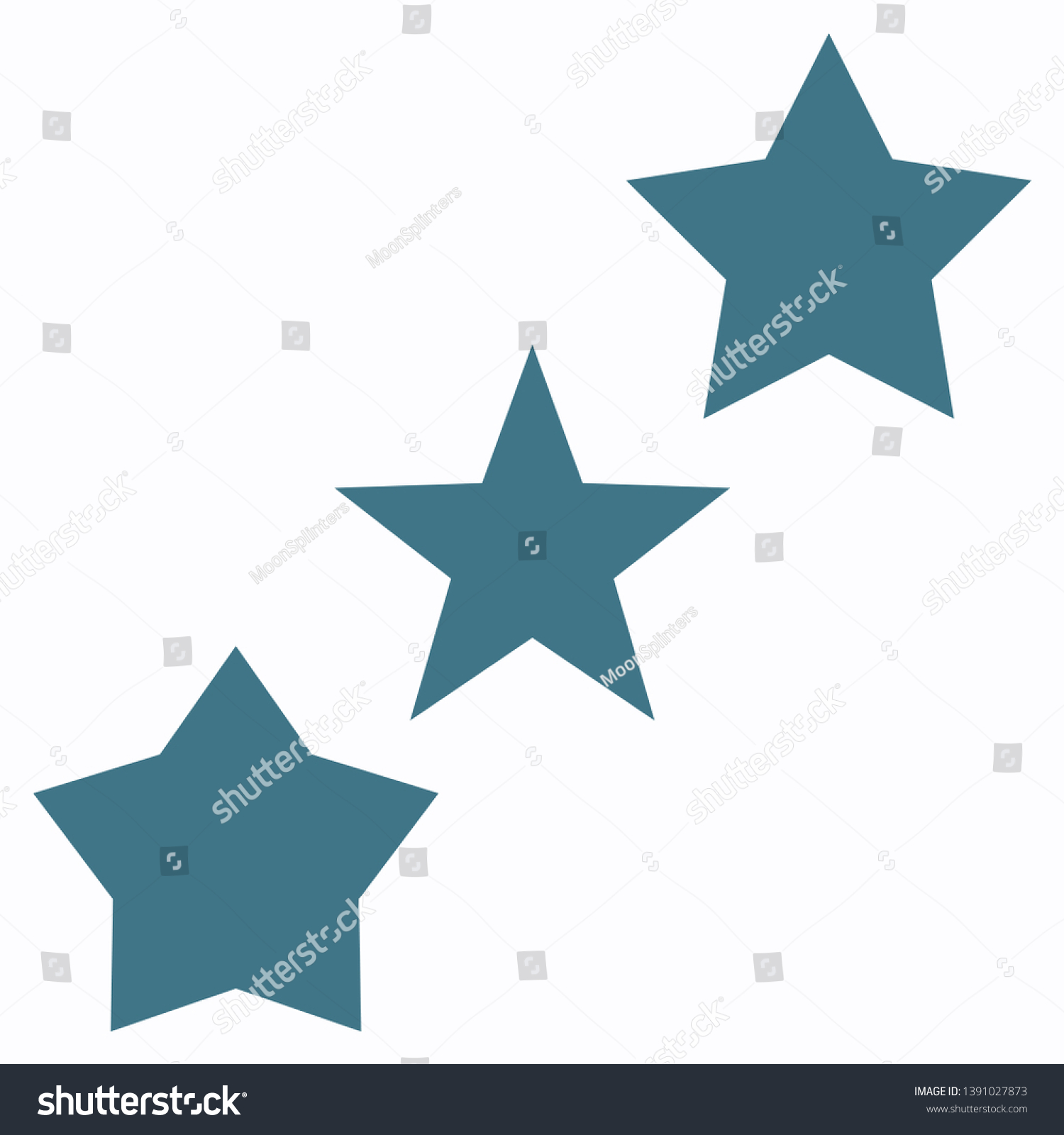 Thin Out Line Star Best Rating Stock Vector Royalty Free