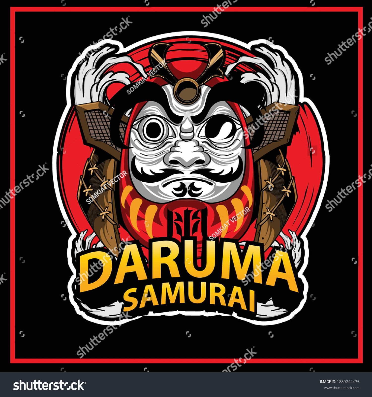 This Daruma Japanese Wish Doll Exam Stock Vector (Royalty Free ...