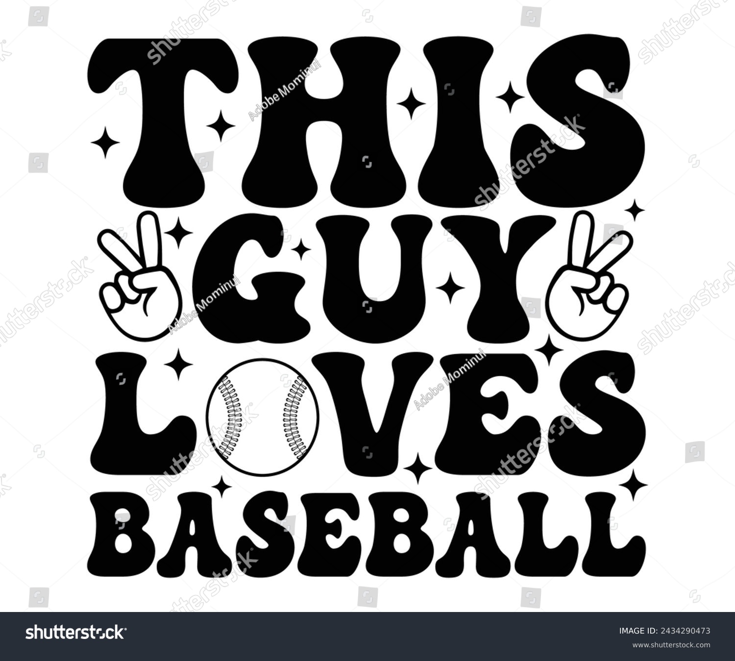 SVG of This Guy Loves Baseball,Baseball T-shirt,Typography,Baseball Player Svg,Baseball Quotes Svg,Cut Files,Baseball Team,Instant Download svg