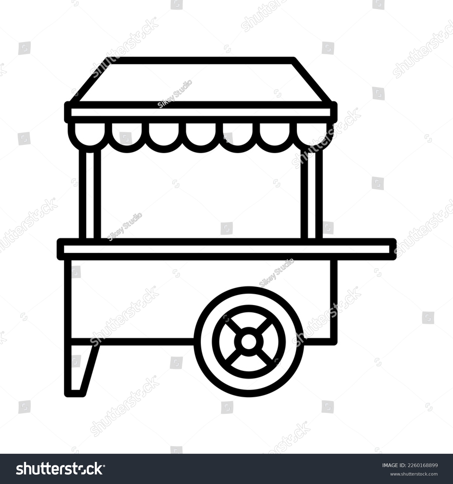 SVG of this is a food cart icon
icon with outline style and pixel perfect
this is one of the icons from the icon sets with Circus theme svg