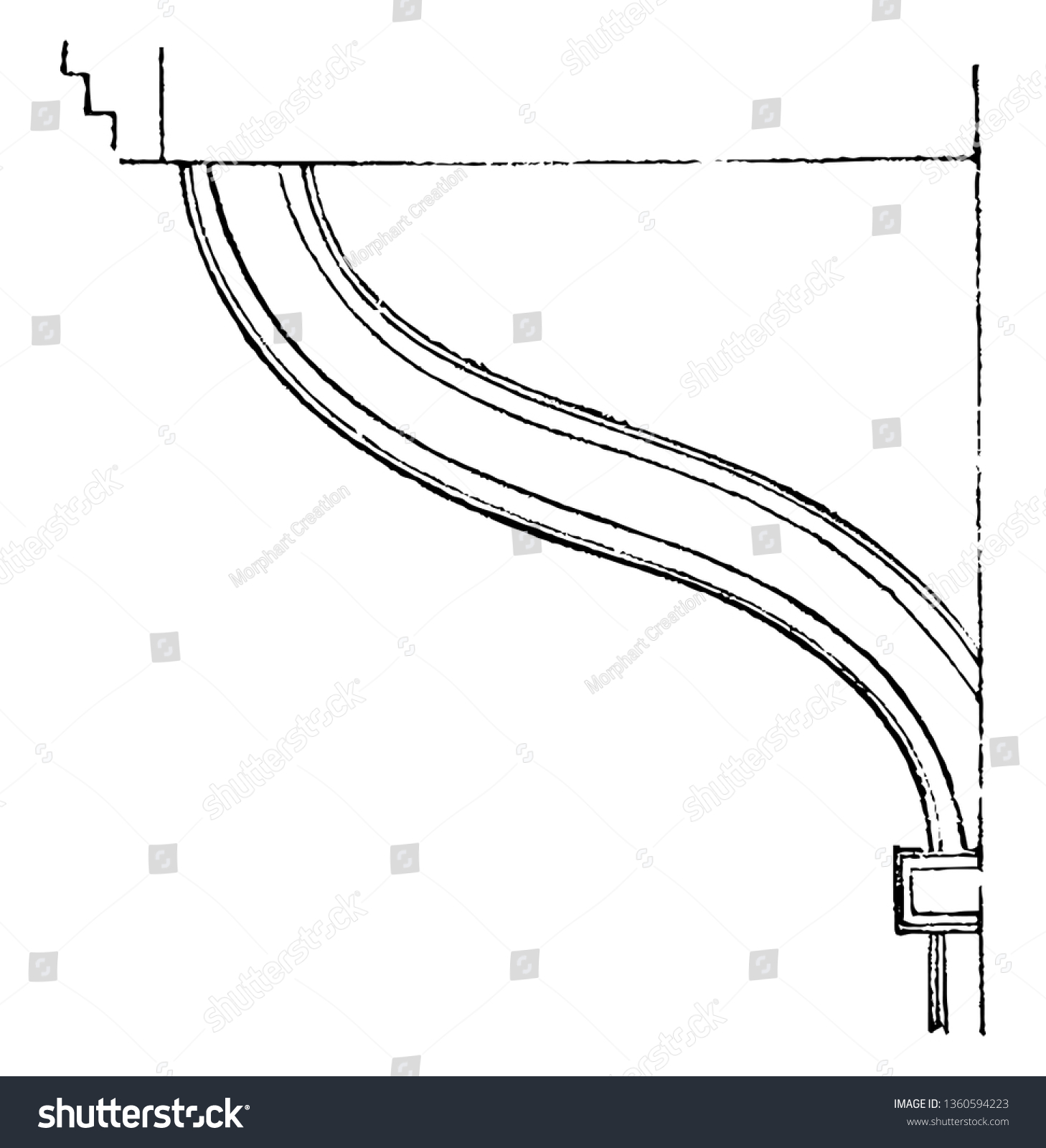 This Representation Supporting Balcony Supported By Stock