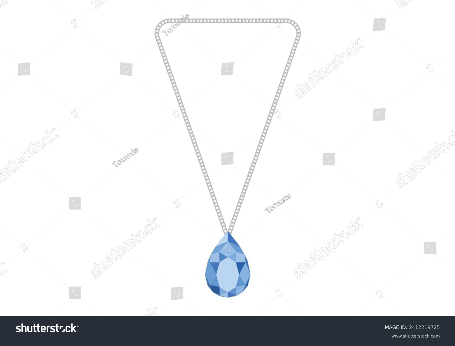 SVG of This is a vector topaz necklace illustration svg