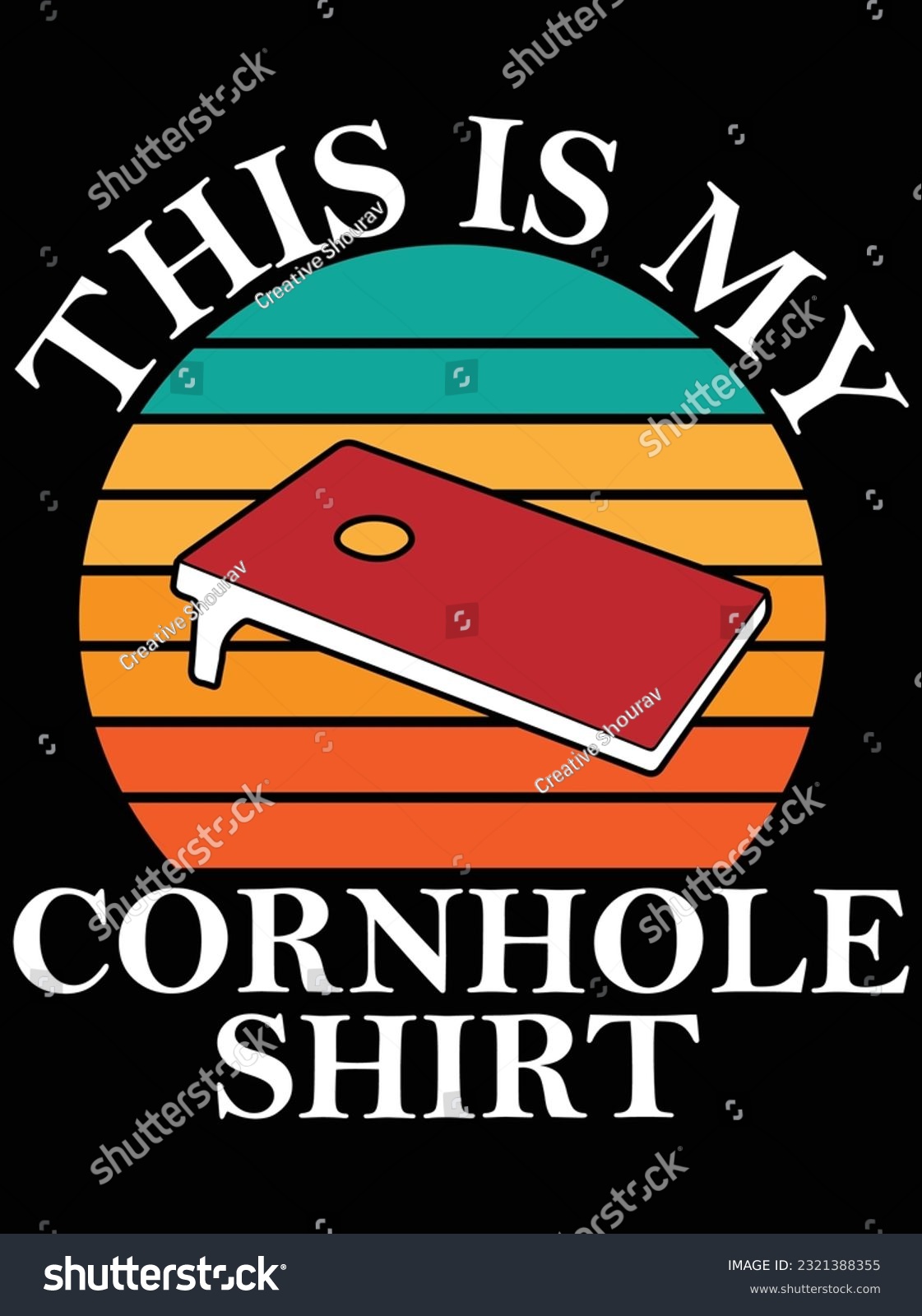 SVG of This is my cornhole shirt vector art design, eps file. design file for t-shirt. SVG, EPS cuttable design file svg