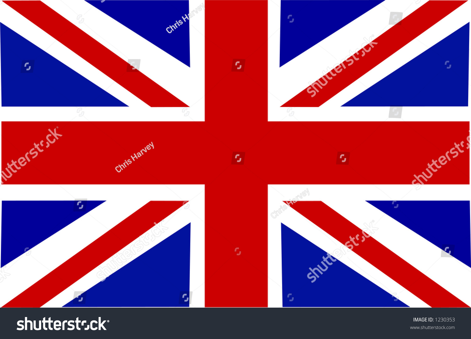 This Union Jack Flag Stock Vector (royalty Free) 1230353