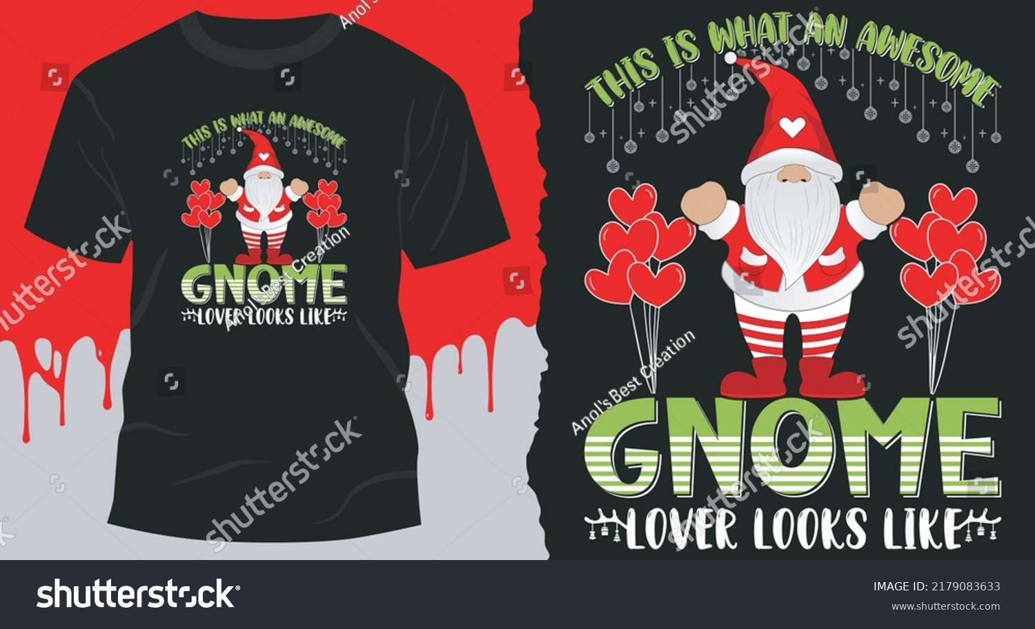 SVG of This Is What An Awesome Gnome Lover Looks Like T-Shier Design, Christmas Sweater, Christmas Matching Family svg
