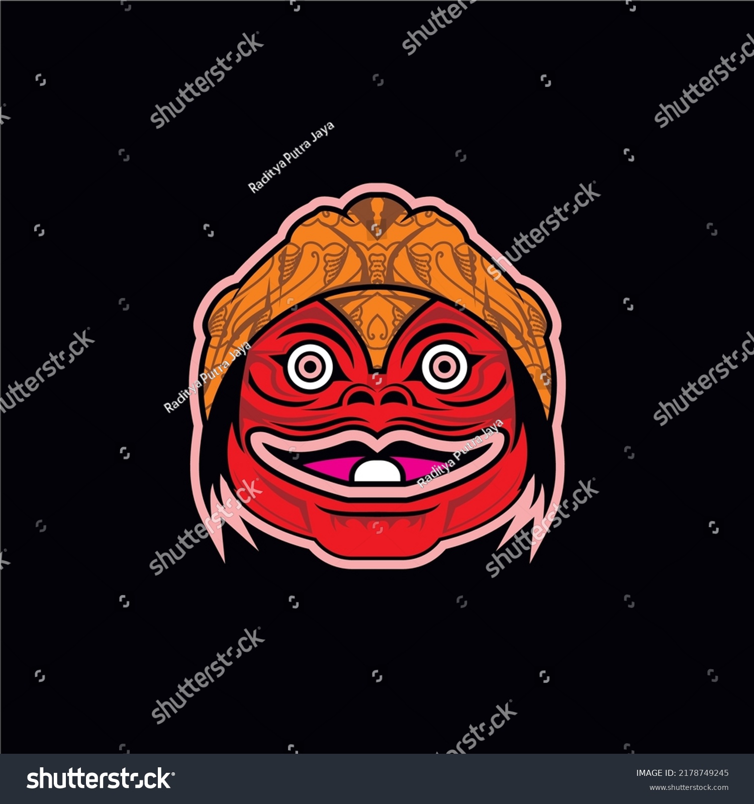 SVG of This logo is inspired by a puppet character named Cepot, the original character of the Indonesian nation, precisely in the Sundanese tribal area.  svg