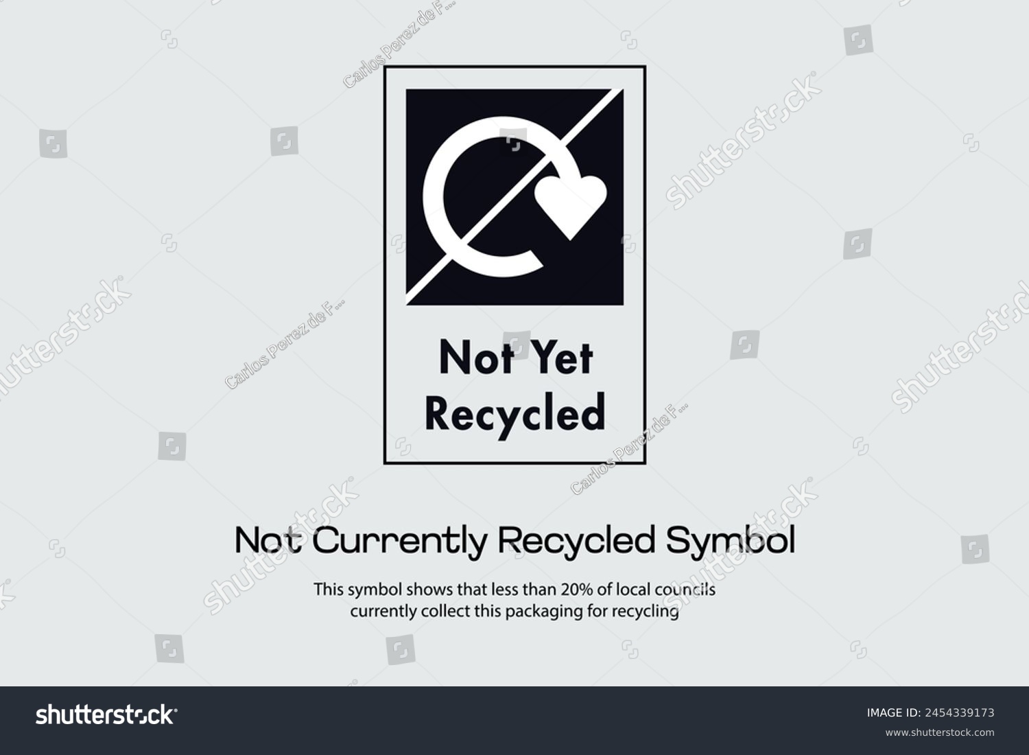 SVG of This symbol shows that less than 20% of local councils currently collect this packaging for recycling svg