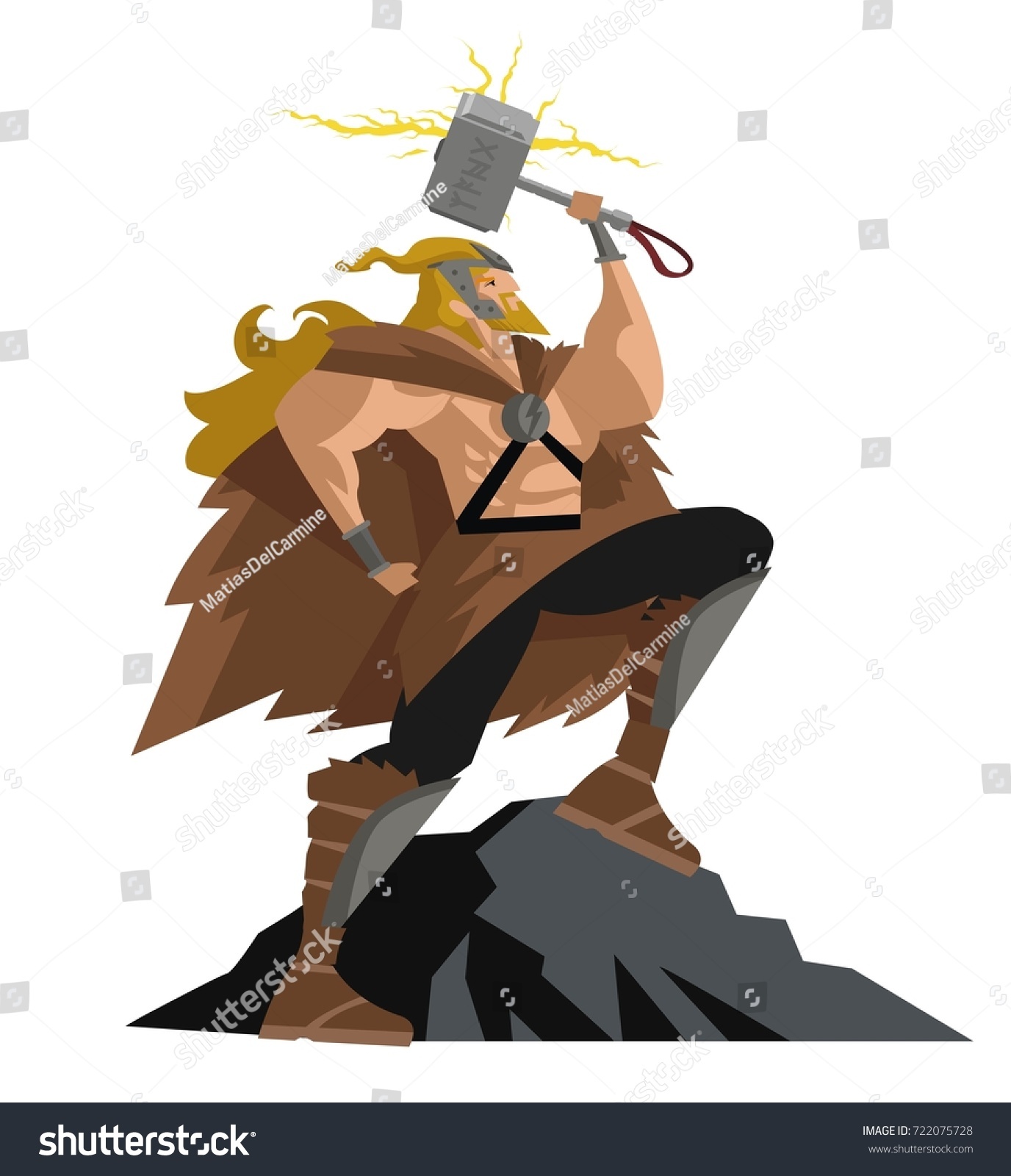 SVG of thor norse mythology god of thunder svg