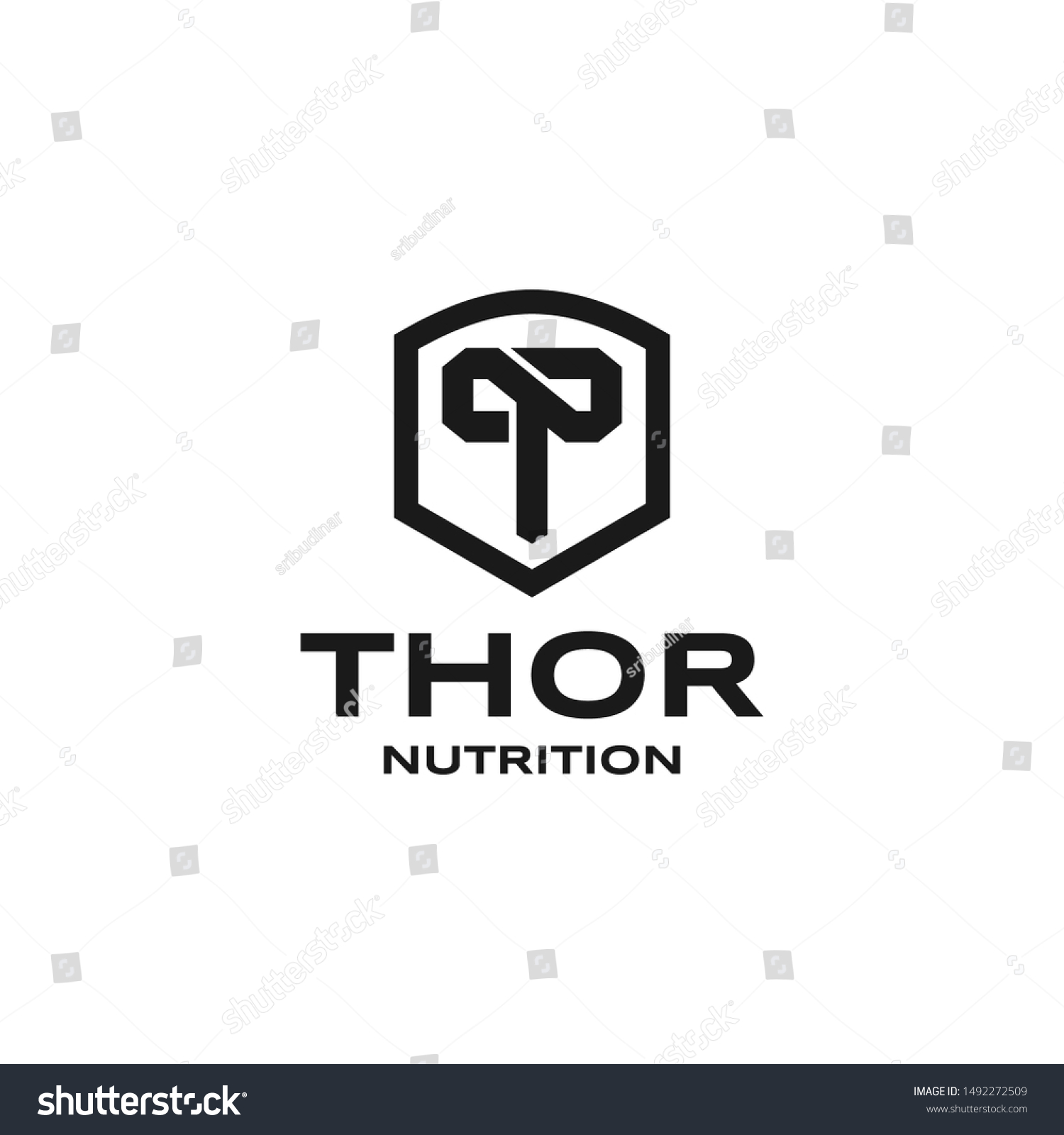 SVG of Thor Nutrition Initials Logo Simple. Hammer Icon Symbol. Letter N + T + Hammers. svg