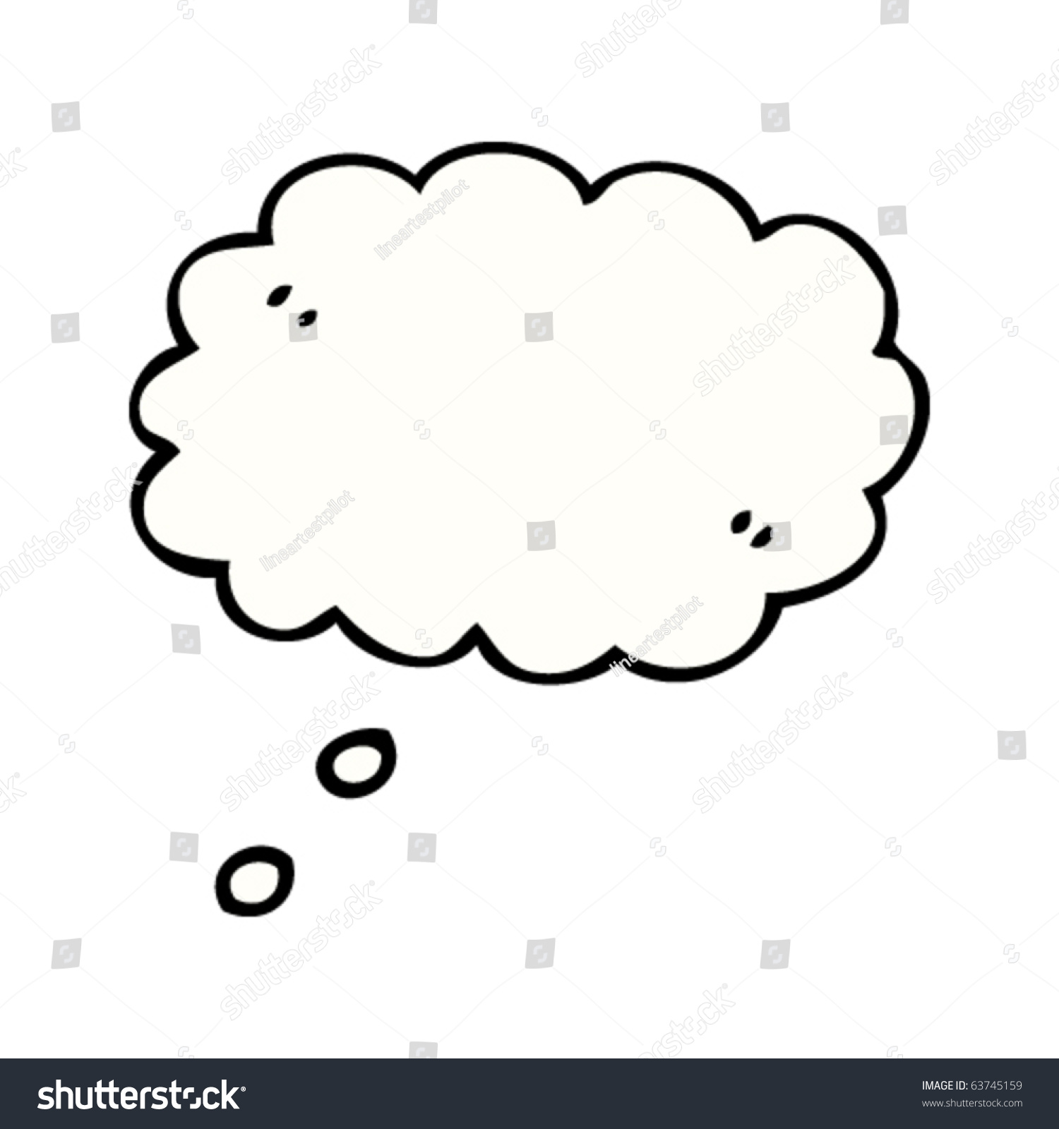 Thought Bubble Cartoon Stock Vector (Royalty Free) 63745159