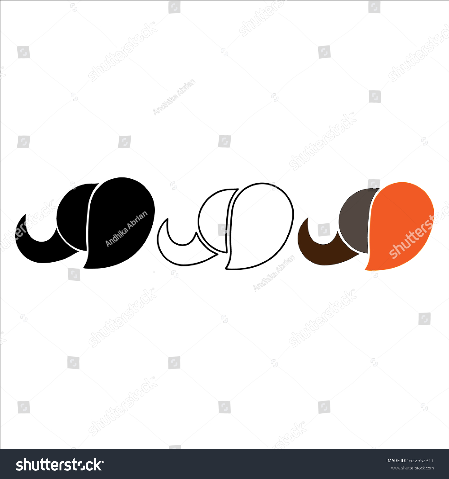 SVG of three elephant head logo. symbol, design, and vector svg