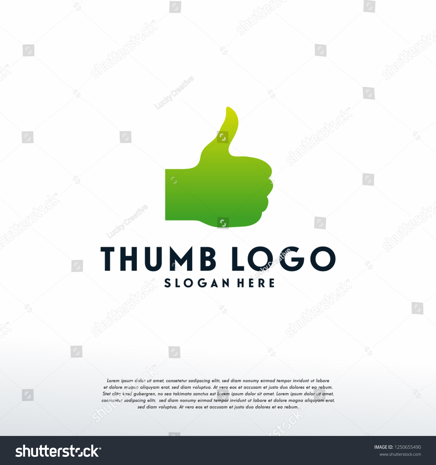 Thumb Logo Designs Template Like Logo Stock Vector (Royalty Free ...