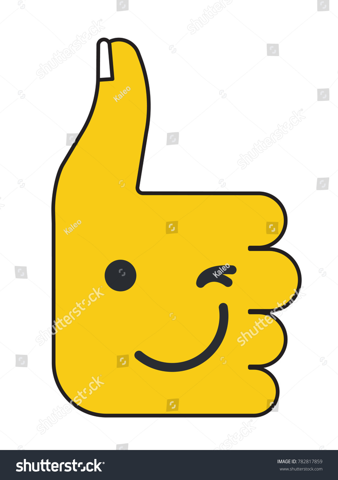 Thumbs Sign Illustration Winking Face Emoji Stock Vector (Royalty Free) 782817859 Thumbs Sign Illustration Winking Face Emoji Stock Vector (Royalty Free) 782817859