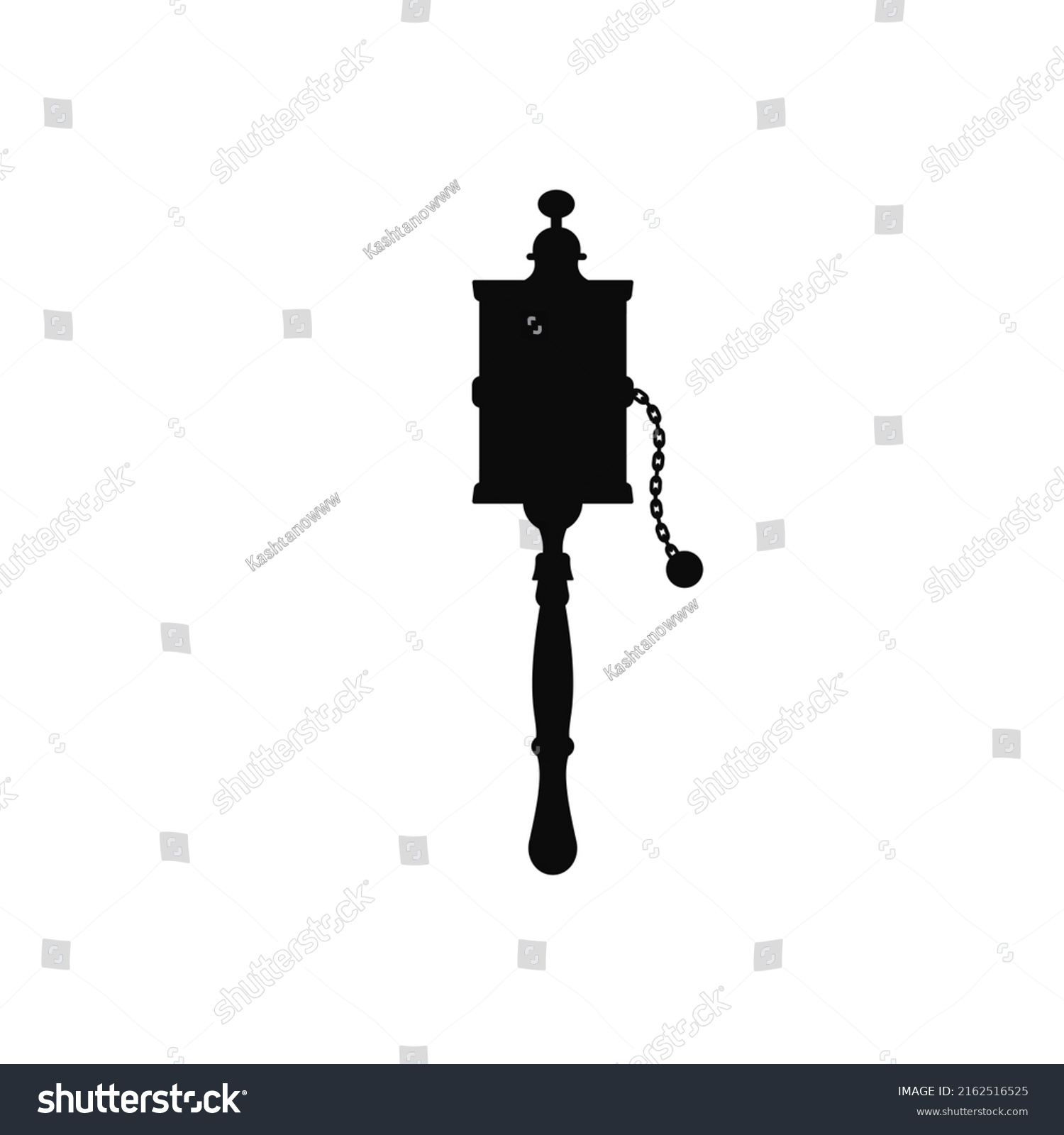 Tibetan prayer wheel for prayers and meditations silhouette icon ...