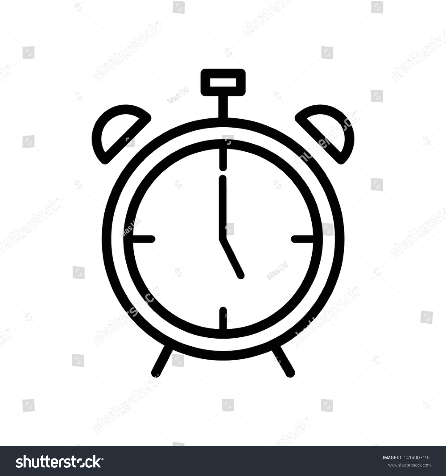 Tick Timer Icon Vector Design Template Stock Vector (Royalty Free