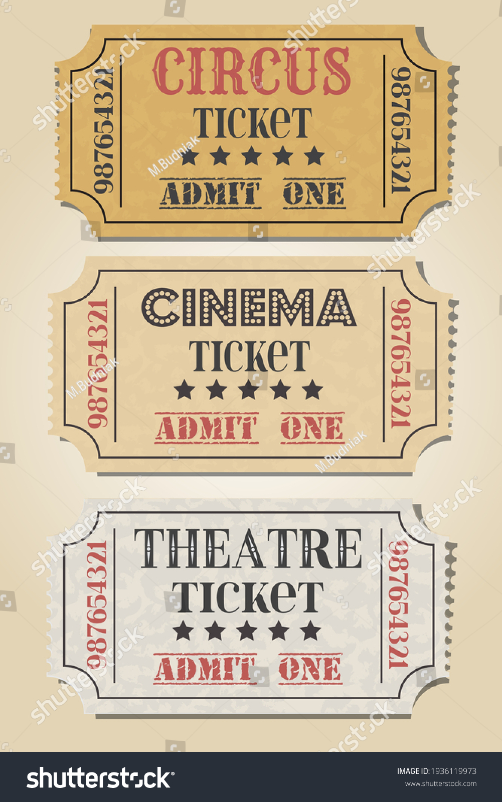 Theater-ticket Images, Stock Photos & Vectors 