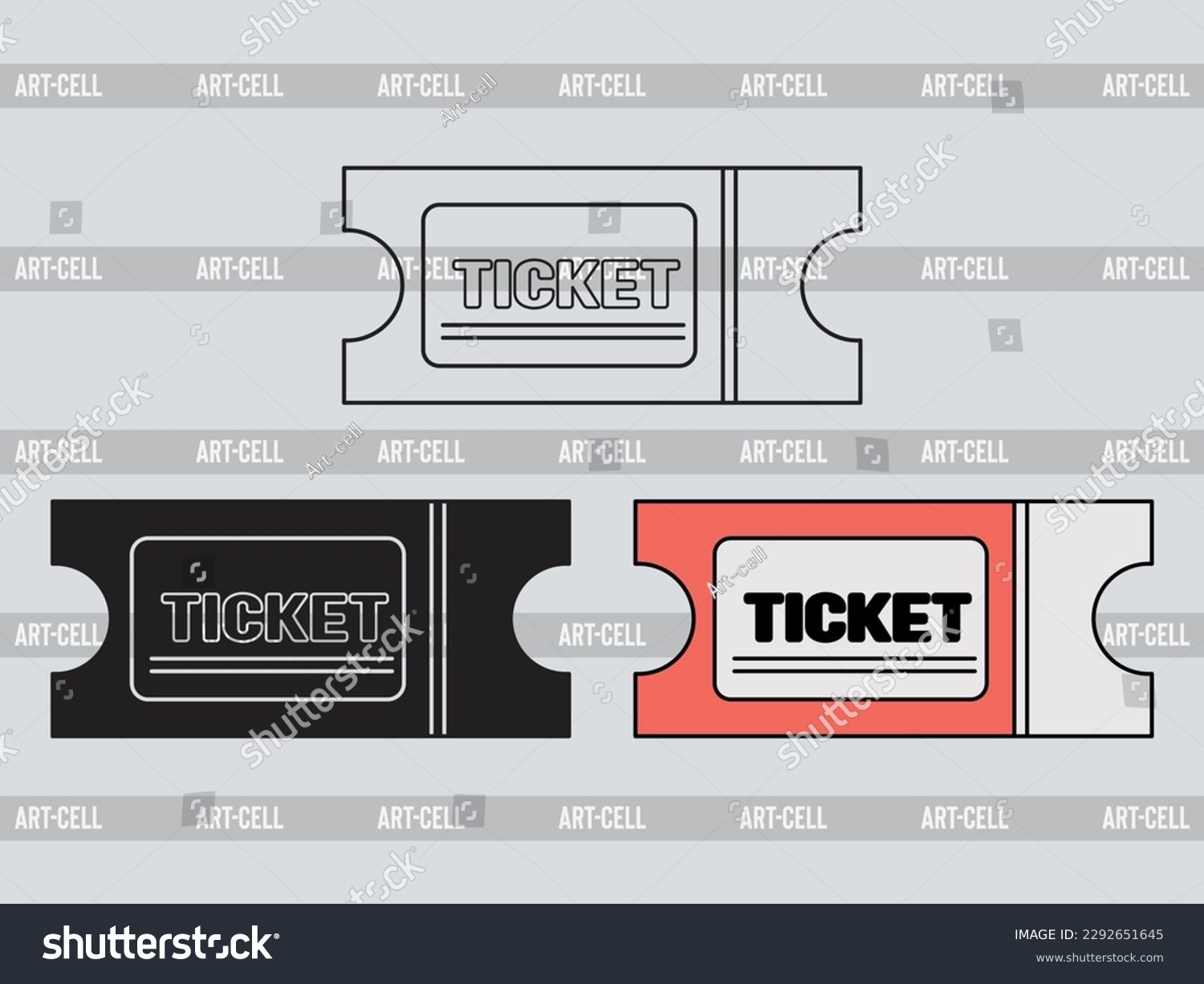 SVG of Ticket SVG, Ticket Clipart, Ticket Silhouette, Train Ticket SVG svg
