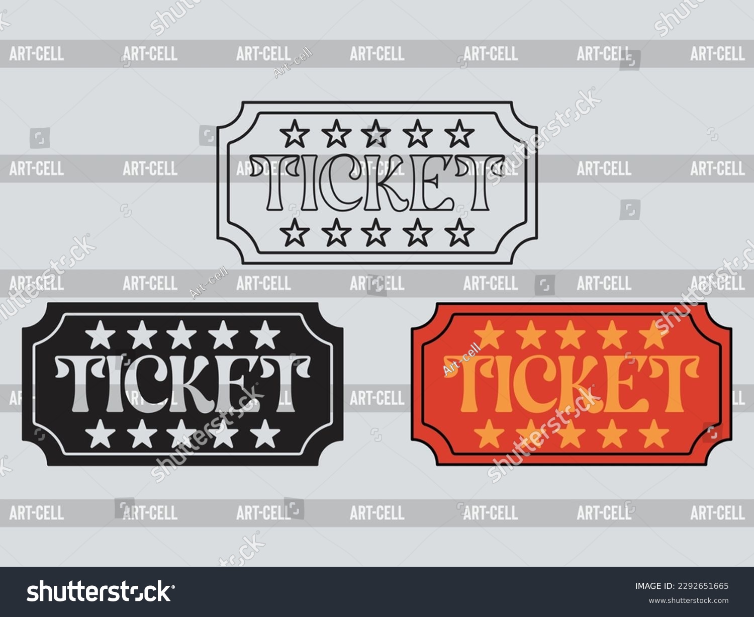 SVG of Ticket SVG, Ticket Clipart, Ticket Silhouette, Train Ticket SVG svg
