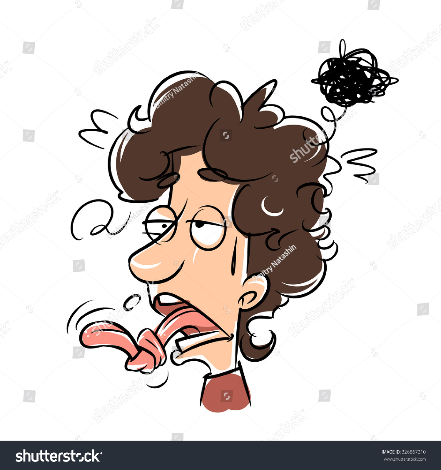 Tied Tongue Concept Stock Vector (Royalty Free) 326867210 | Shutterstock