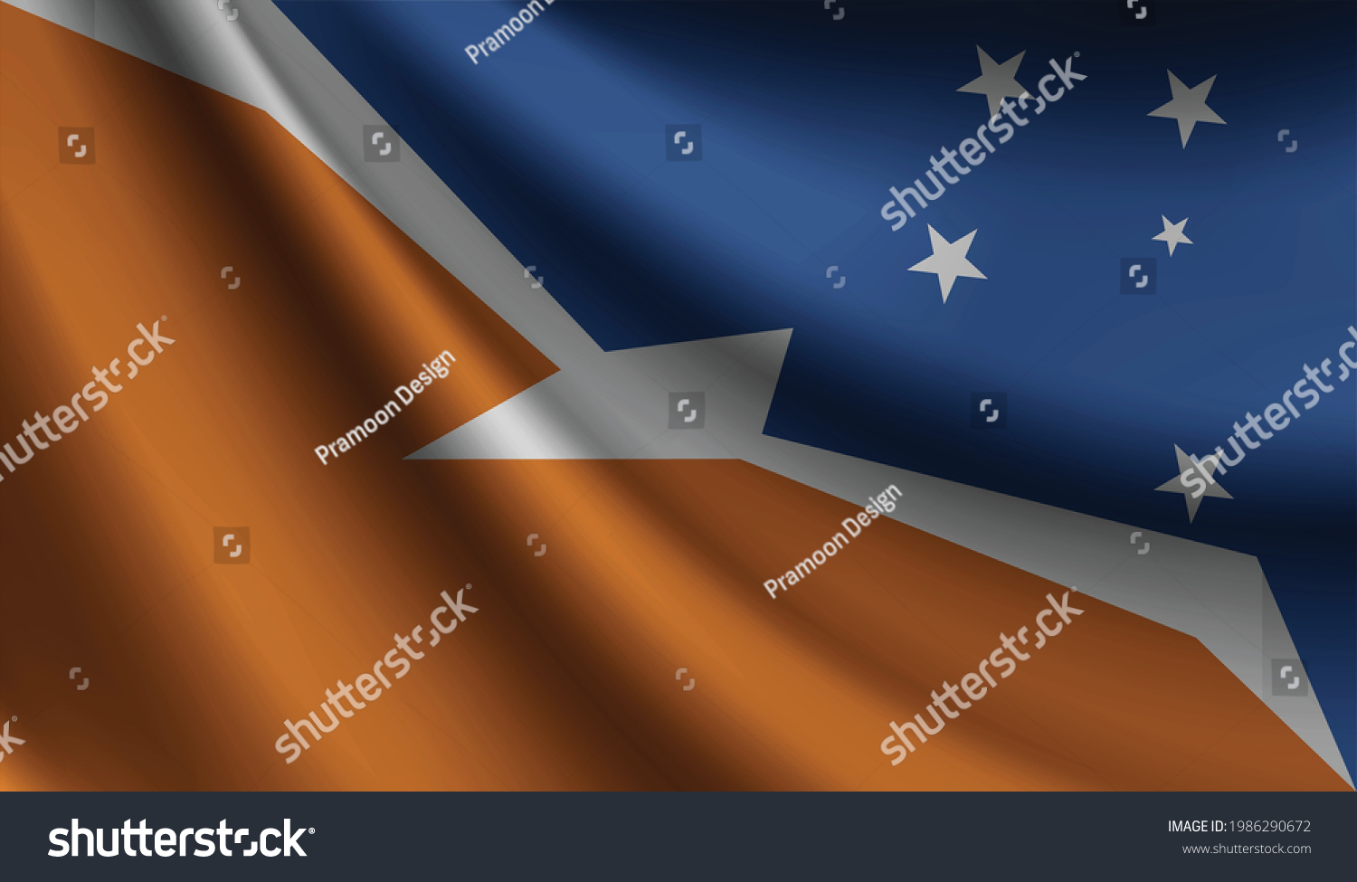 Tierra Del Fuego Province Argentina Flag Stock Vector Royalty Free 1986290672 Shutterstock 