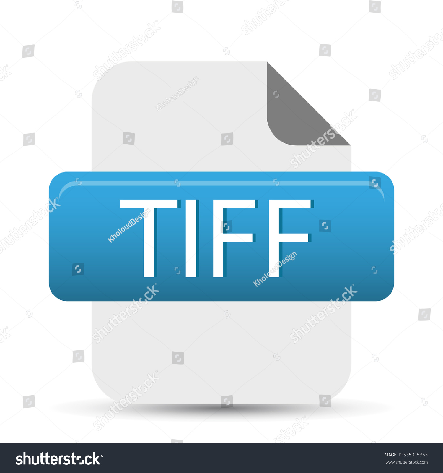 Tiff File Stock Vector 535015363 - Shutterstock