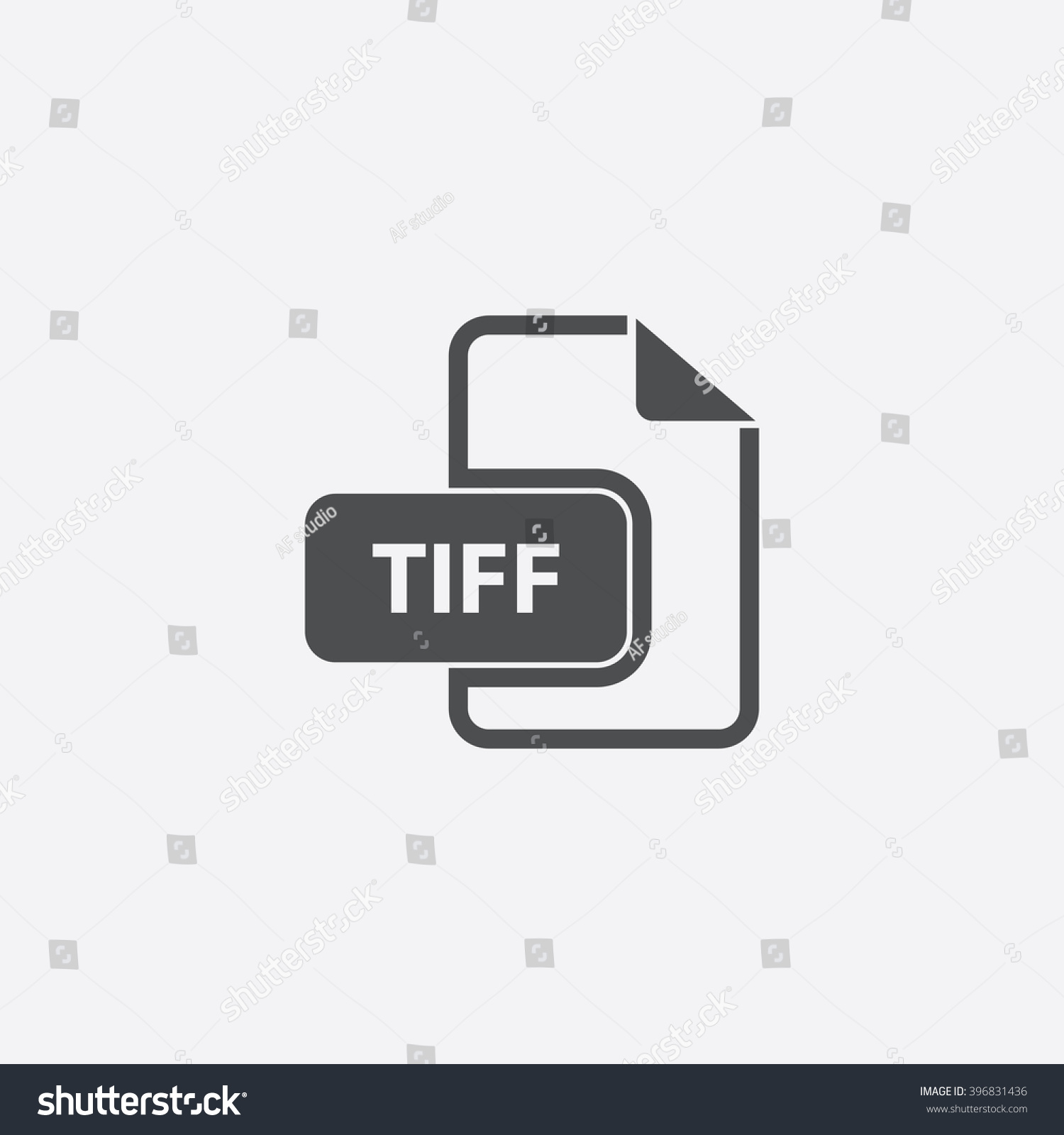 Tiff Icon. Stock Vector 396831436 : Shutterstock