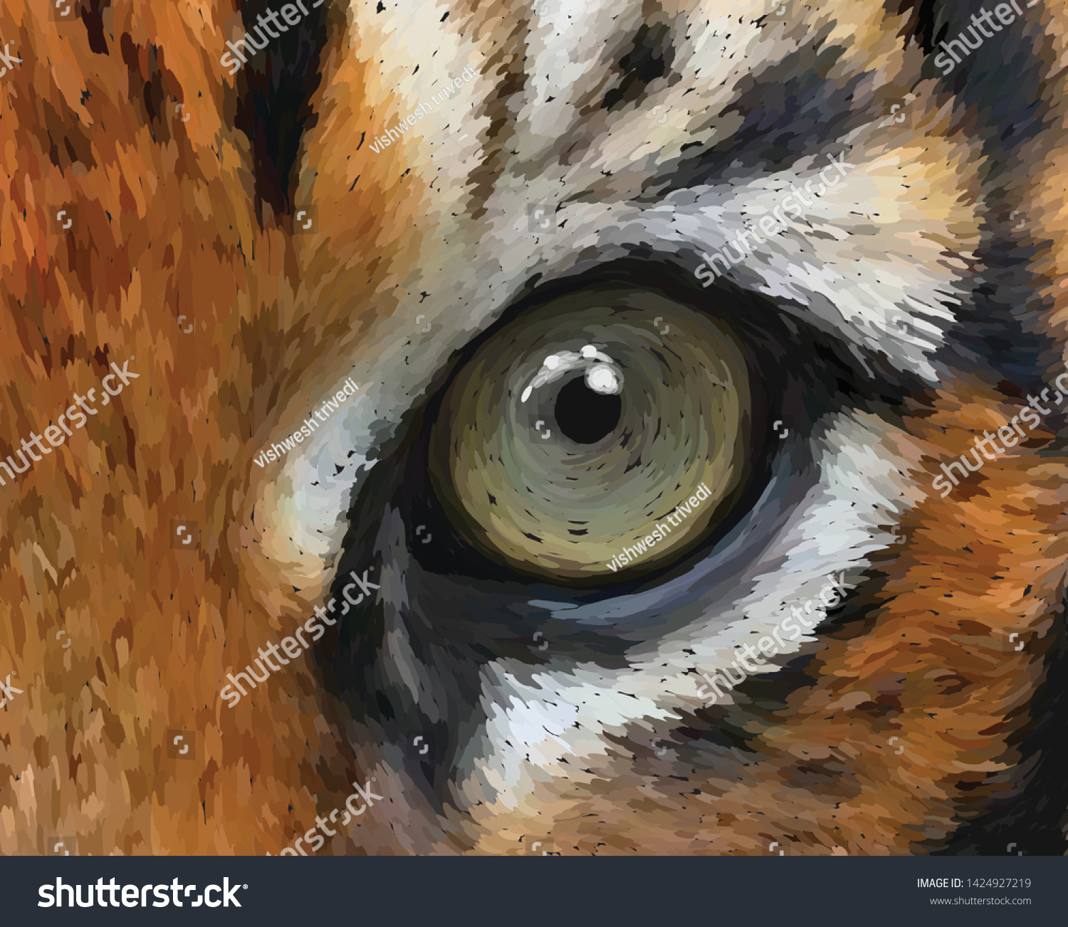 tiger eye art