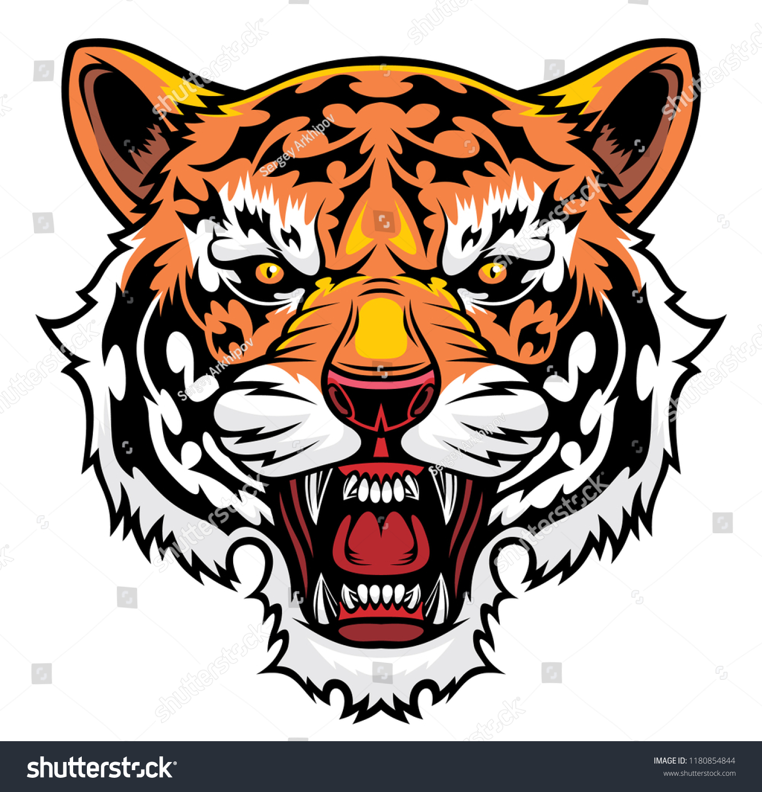 gucci tiger vector