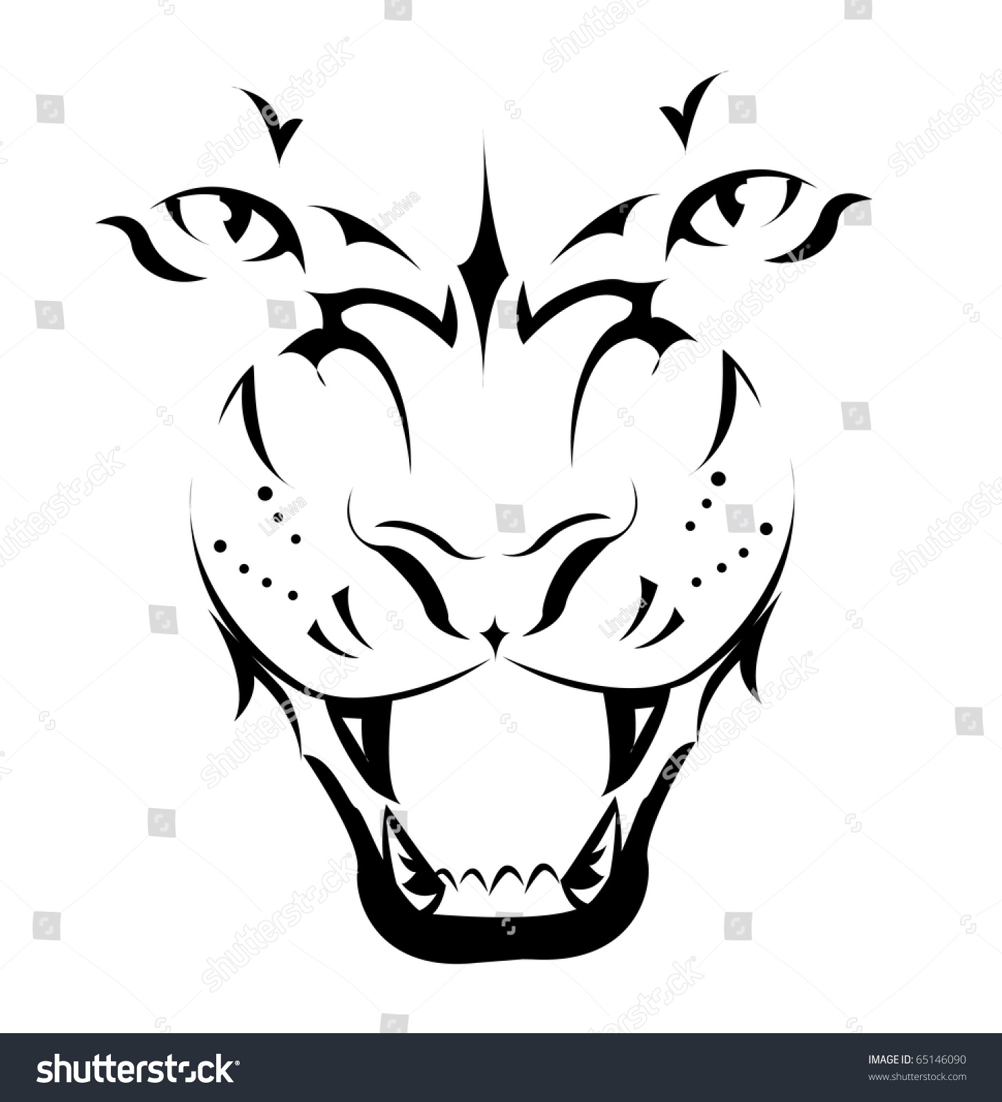 tiger tattoo stock vector 65146090 shutterstock tiger tattoo stock vector 65146090 shutterstock