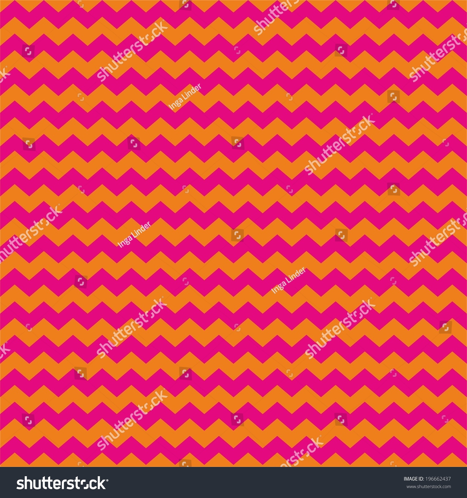 Tile Pink Orange Zig Zag Vector Stock Vector 196662437 - Shutterstock