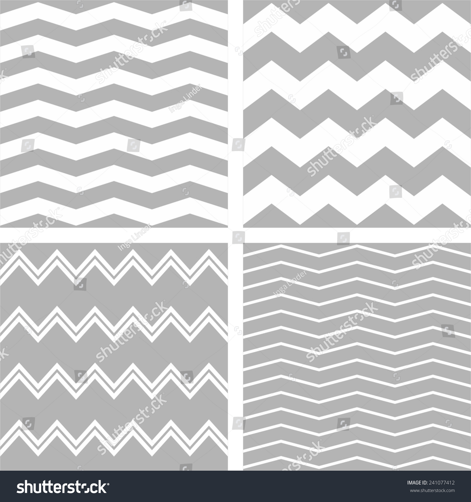 Tile Vector Chevron Pattern Set White Stock Vector Royalty Free 241077412