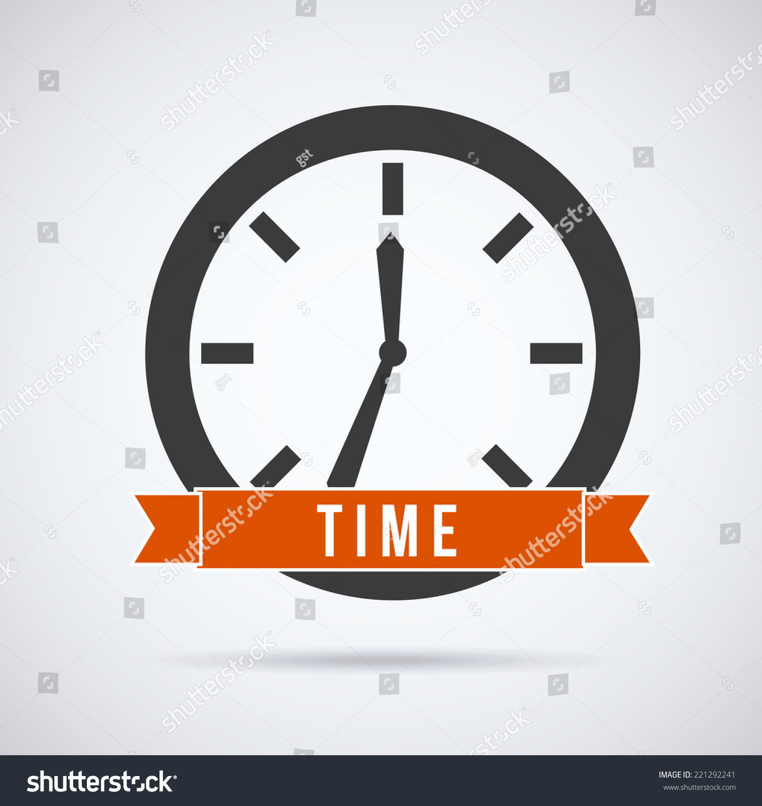 Time Graphic Design Vector Illustration: vector de stock (libre de ...