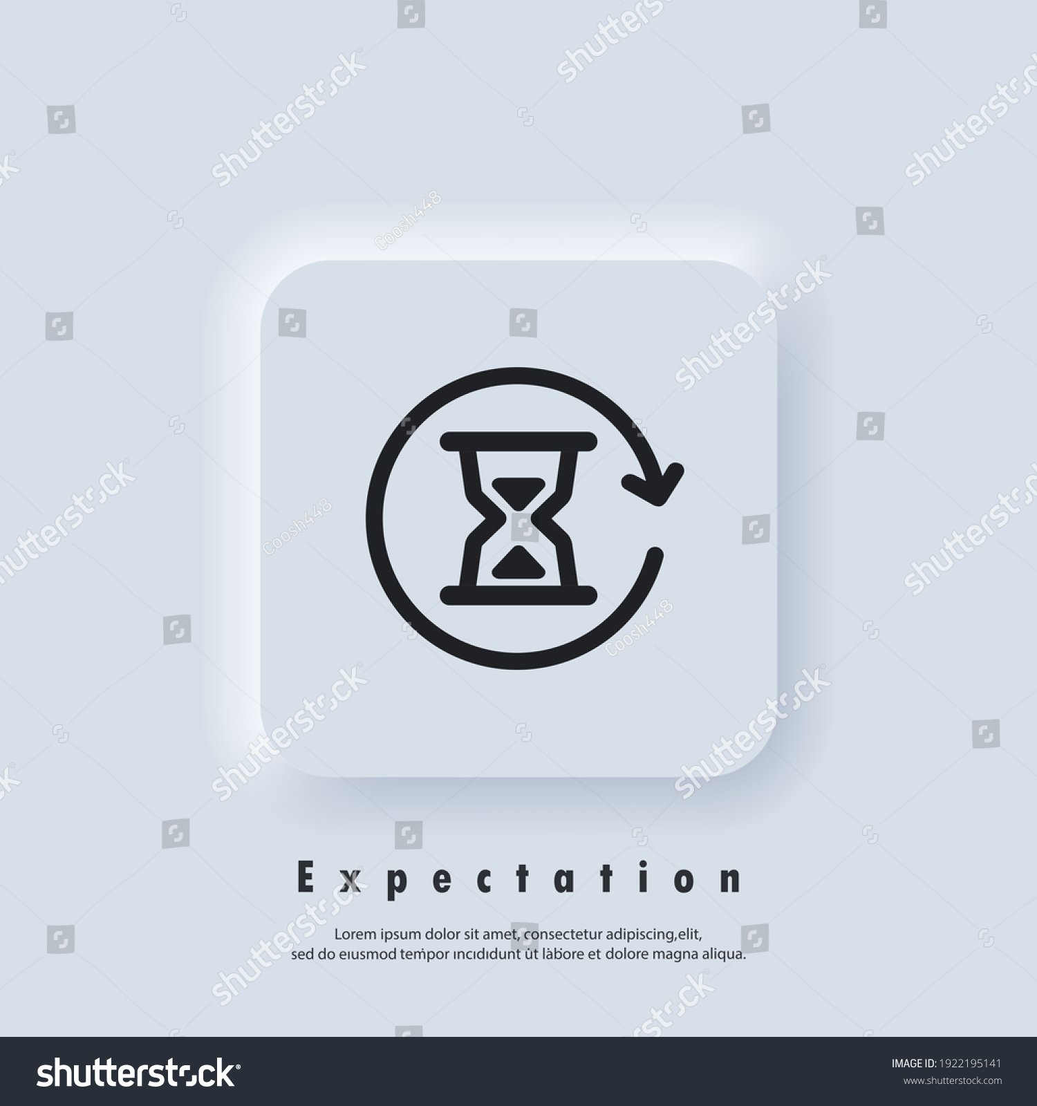 Time Logo Hourglass Icon Timer Expectations Stock Vector (Royalty Free ...