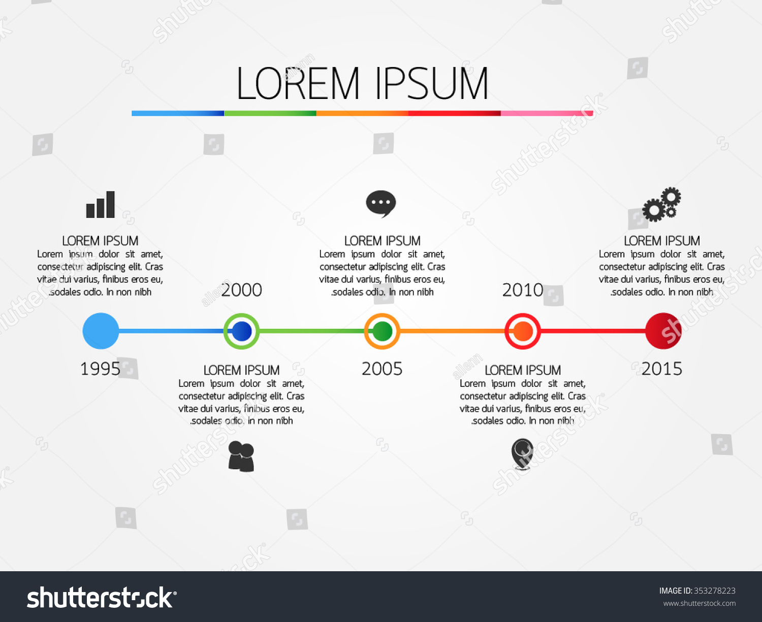 Timeline Infographic, Eps10, Vector Illustration. - 353278223 ...