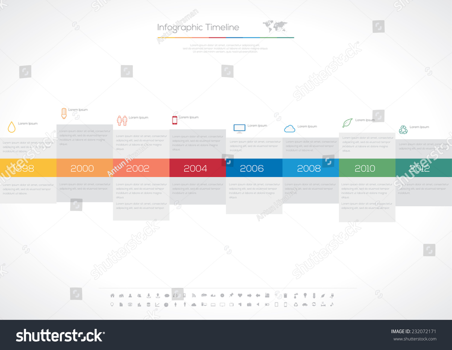 Timeline Infographic Vector Design Template Stock Vector (Royalty Free ...