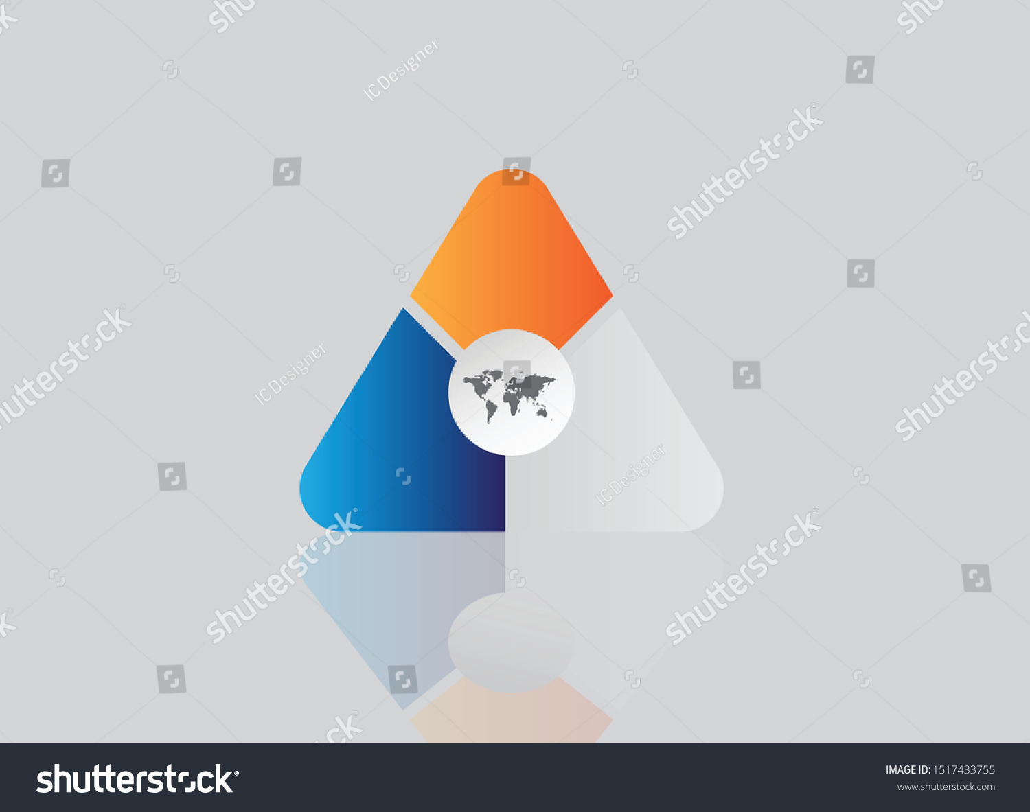 Timeline Triangles Info Graphics Vector Illustration Stock Vector ...