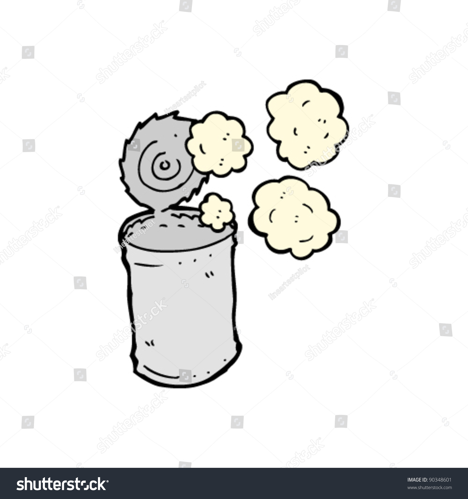 Tin Can Cartoon Stock Vector 90348601 - Shutterstock