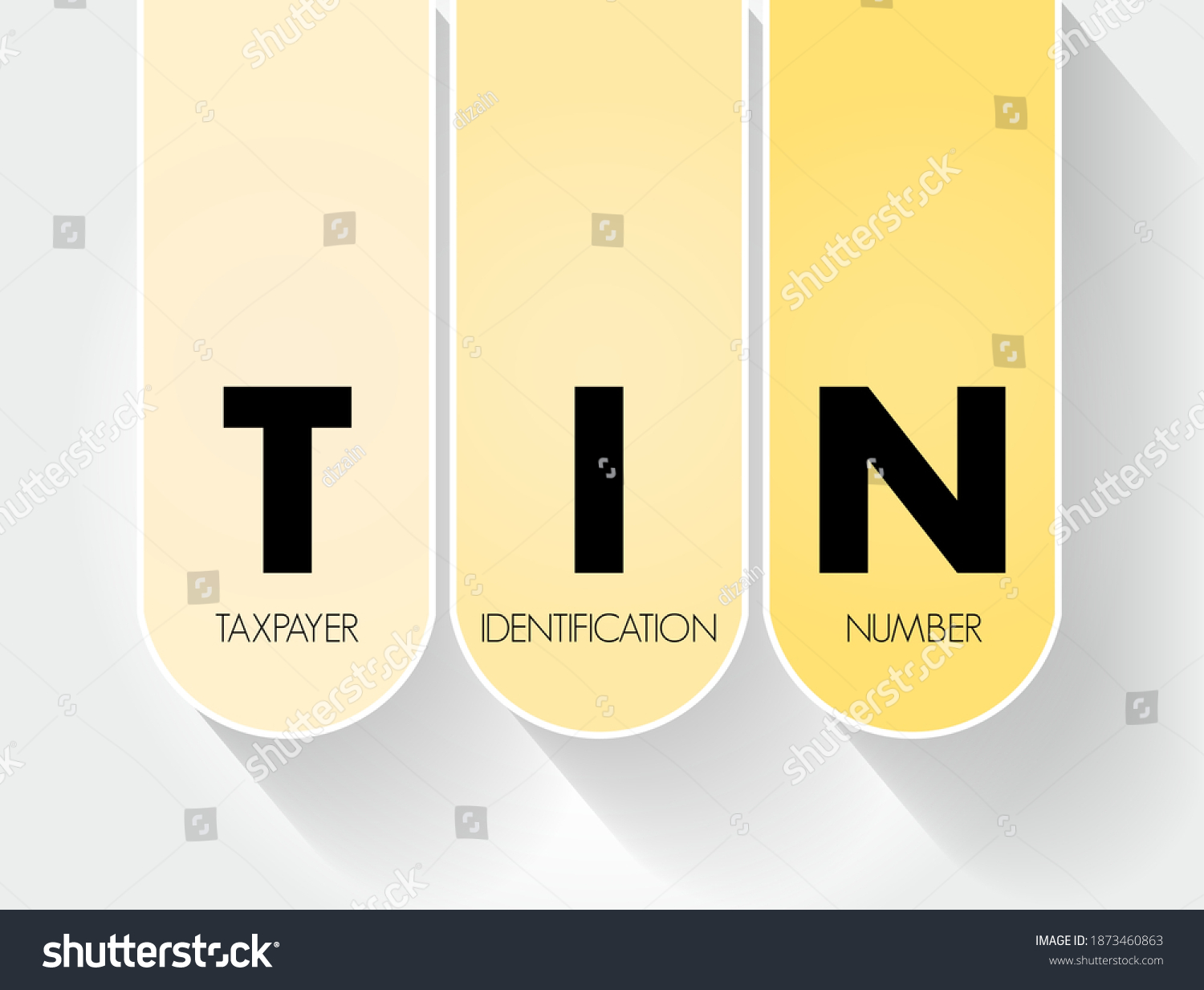 Tin Taxpayer Identification Number Identification Number Stock Vector ...