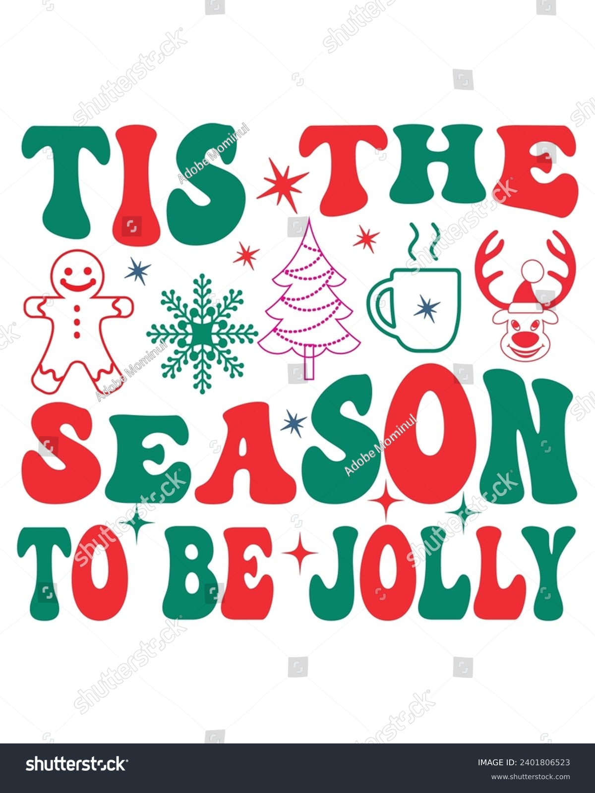 SVG of Tis The Season To Be A Jolly Retro, Svg,Christmas Svg,Funny Holiday Quote,New Year Quotes,Winter Quotes,Holiday Svg,Retro Christmas T-shirt, Funny Christmas Quotes,Merry Christmas Saying, svg
