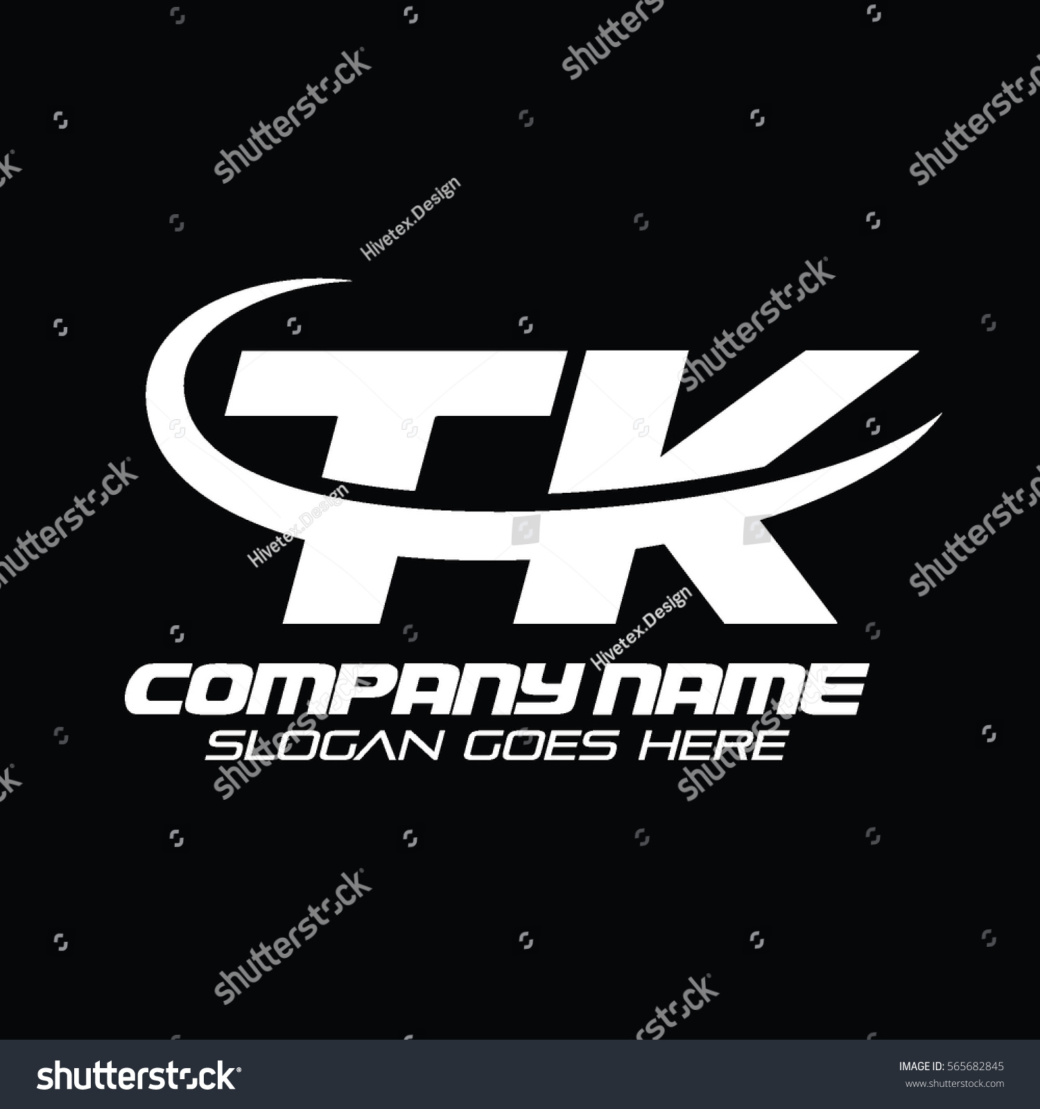 Tk Logo Stock Vector Royalty Free
