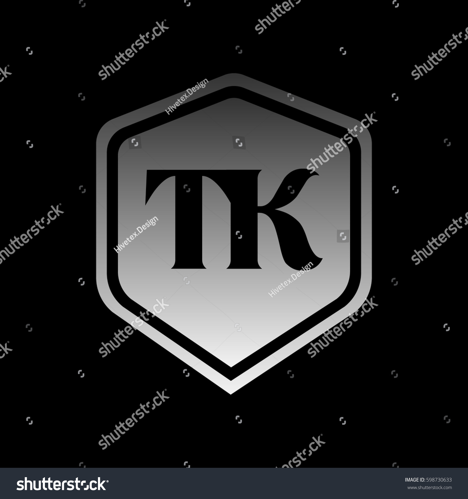Tk Logo Stock Vector Royalty Free