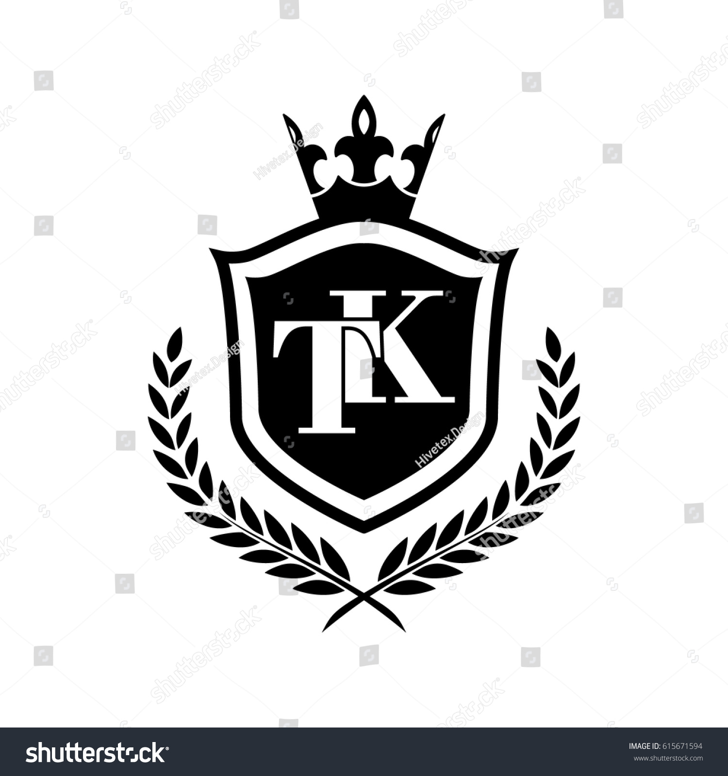 Tk Logo Stock Vector Royalty Free