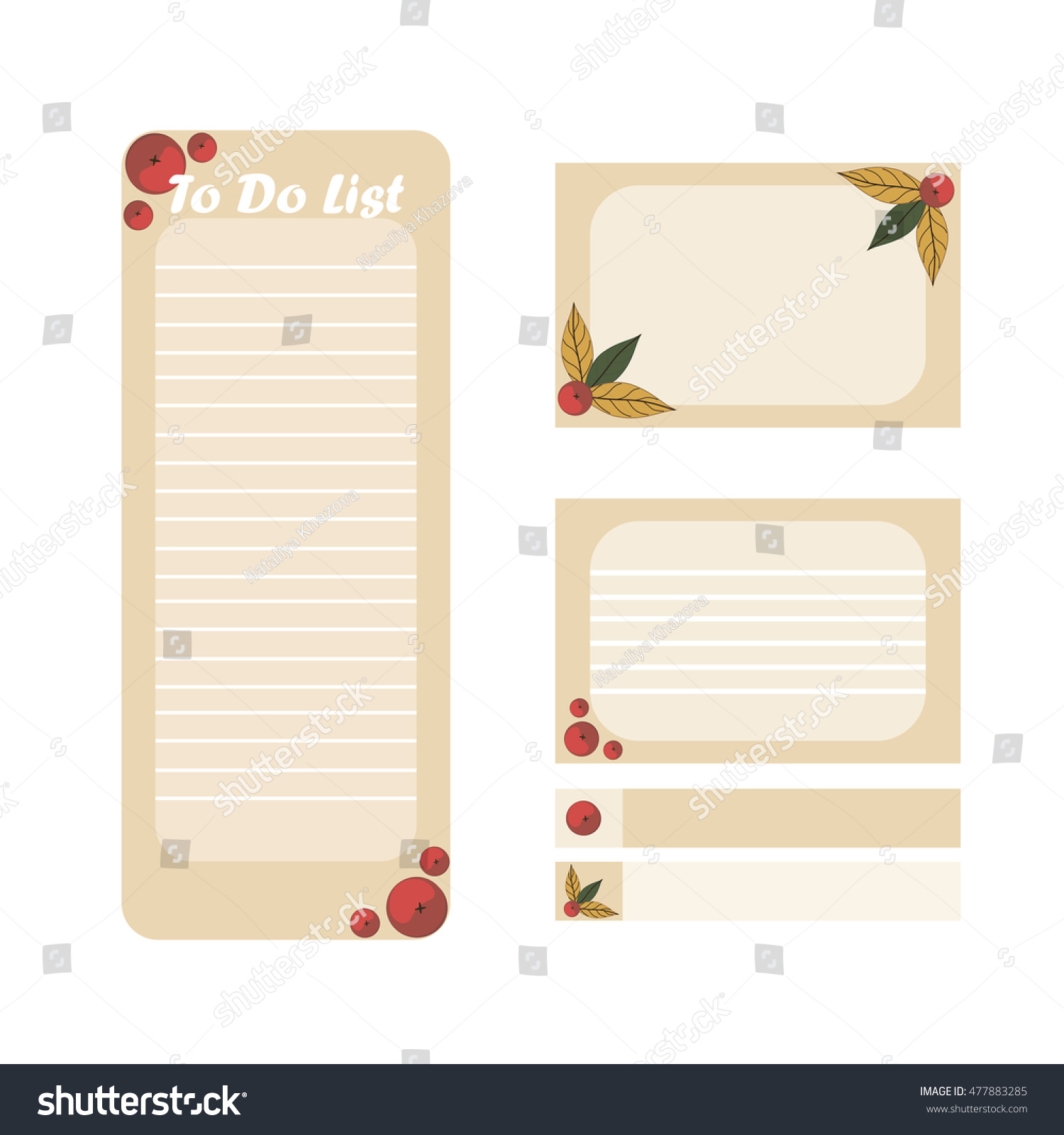 do list cute page notes vector stock vector royalty free 477883285