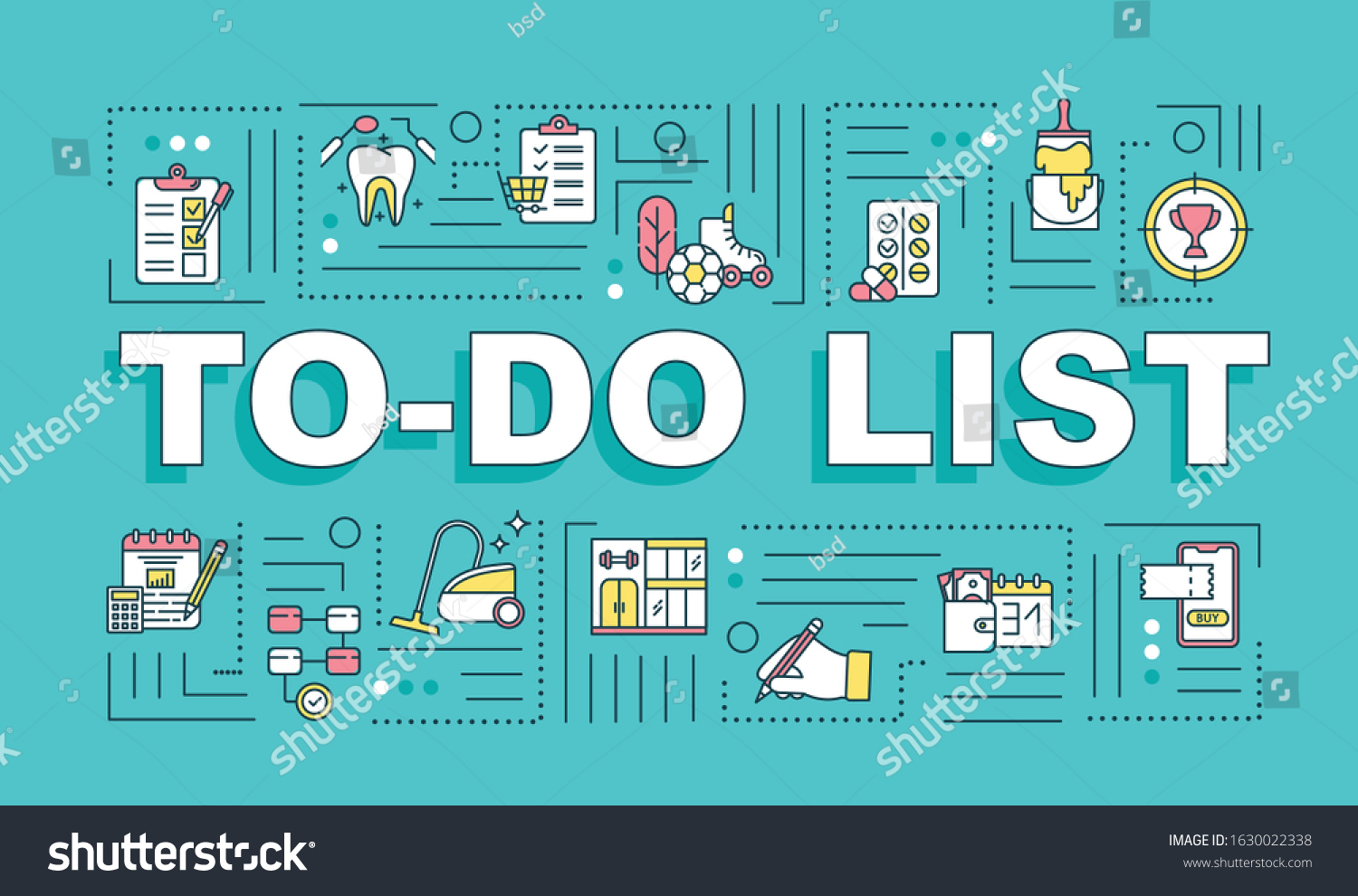 do-list-word-concepts-banner-task-stock-vector-royalty-free